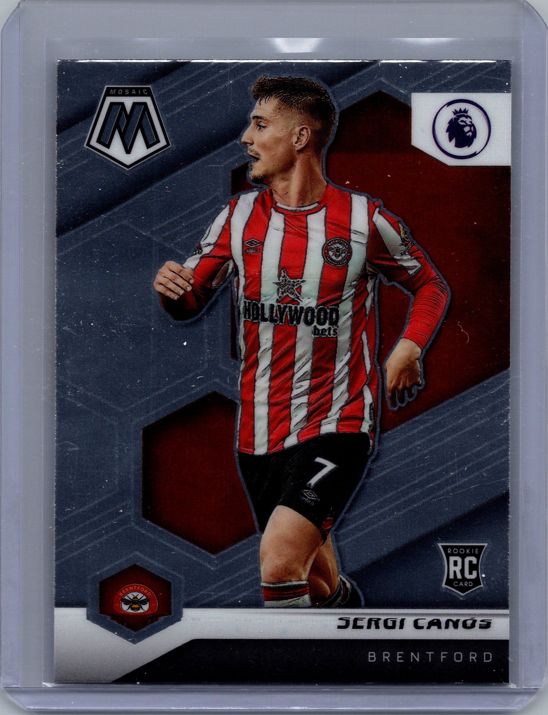 2021-22 Panini Mosaic Premier League Sergi Canos #78 RC front