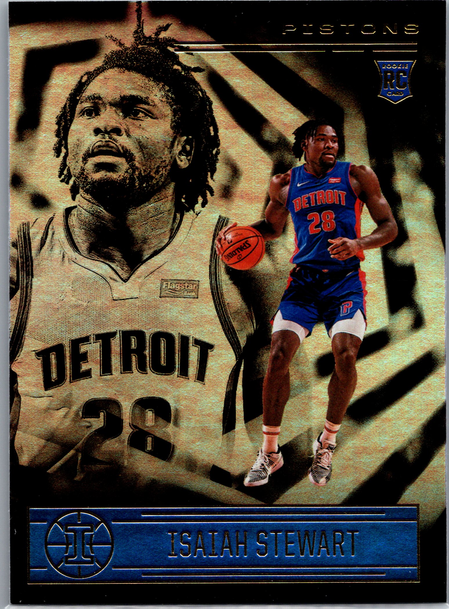 2020-21 Panini Illusions Isaiah Stewart #172 RC front