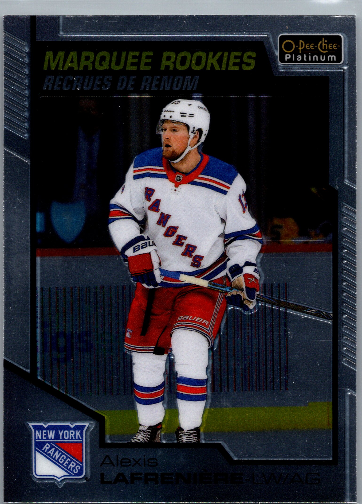 2020-21 O-Pee-Chee Platinum Alexis Lafreniere #151 RC front