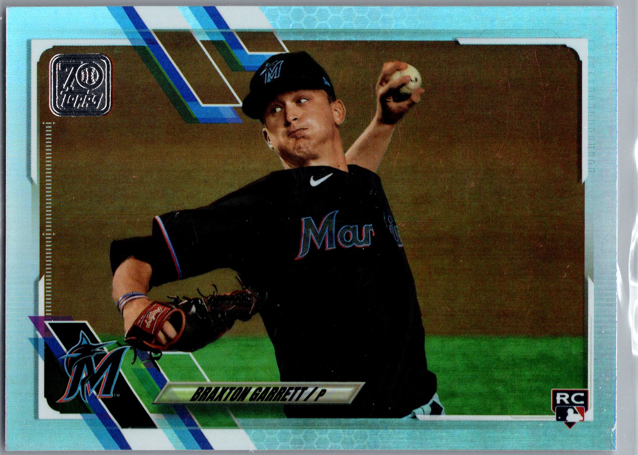 2021 Topps - Rainbow Foil Braxton Garrett #433 RC front