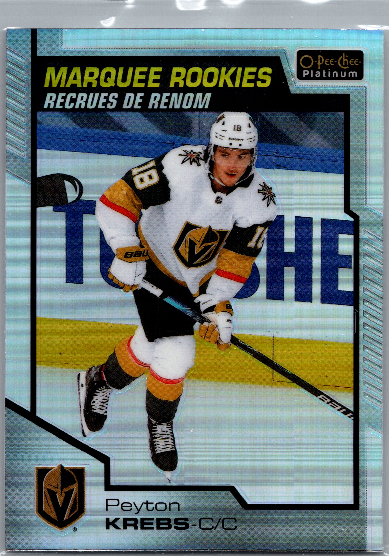 2020-21 O-Pee-Chee Platinum - Rainbow Peyton Krebs #163 front