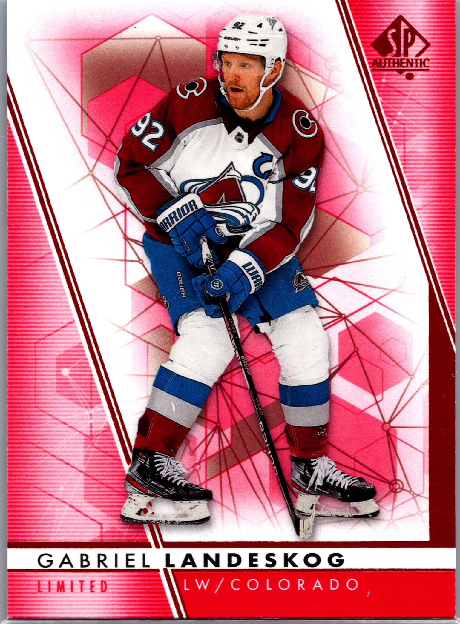 2022-23 SP Authentic - Limited Red Gabriel Landeskog #92 front