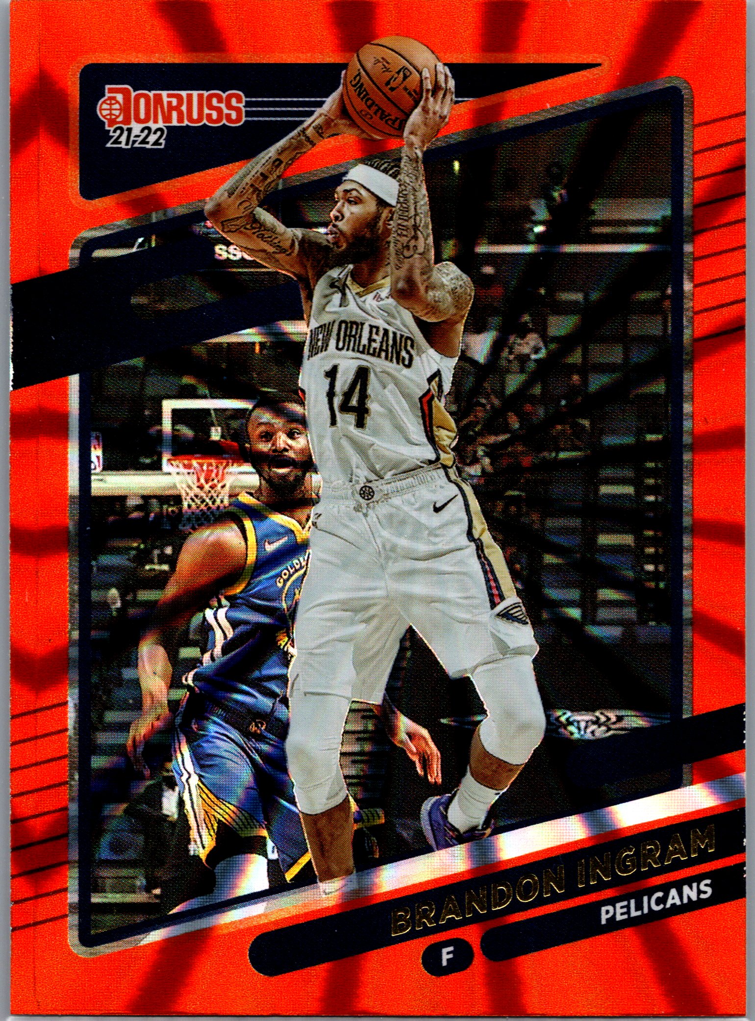 2021-22 Donruss - Holo Orange Laser Brandon Ingram #29 front
