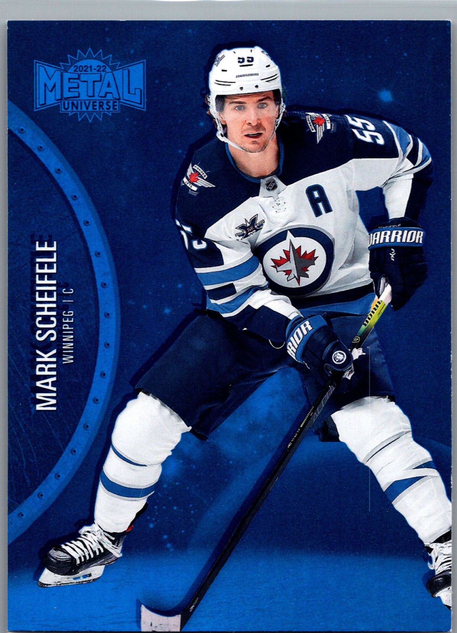 2021-22 SkyBox Metal Universe - Blue Spectrum Mark Scheifele #30 front