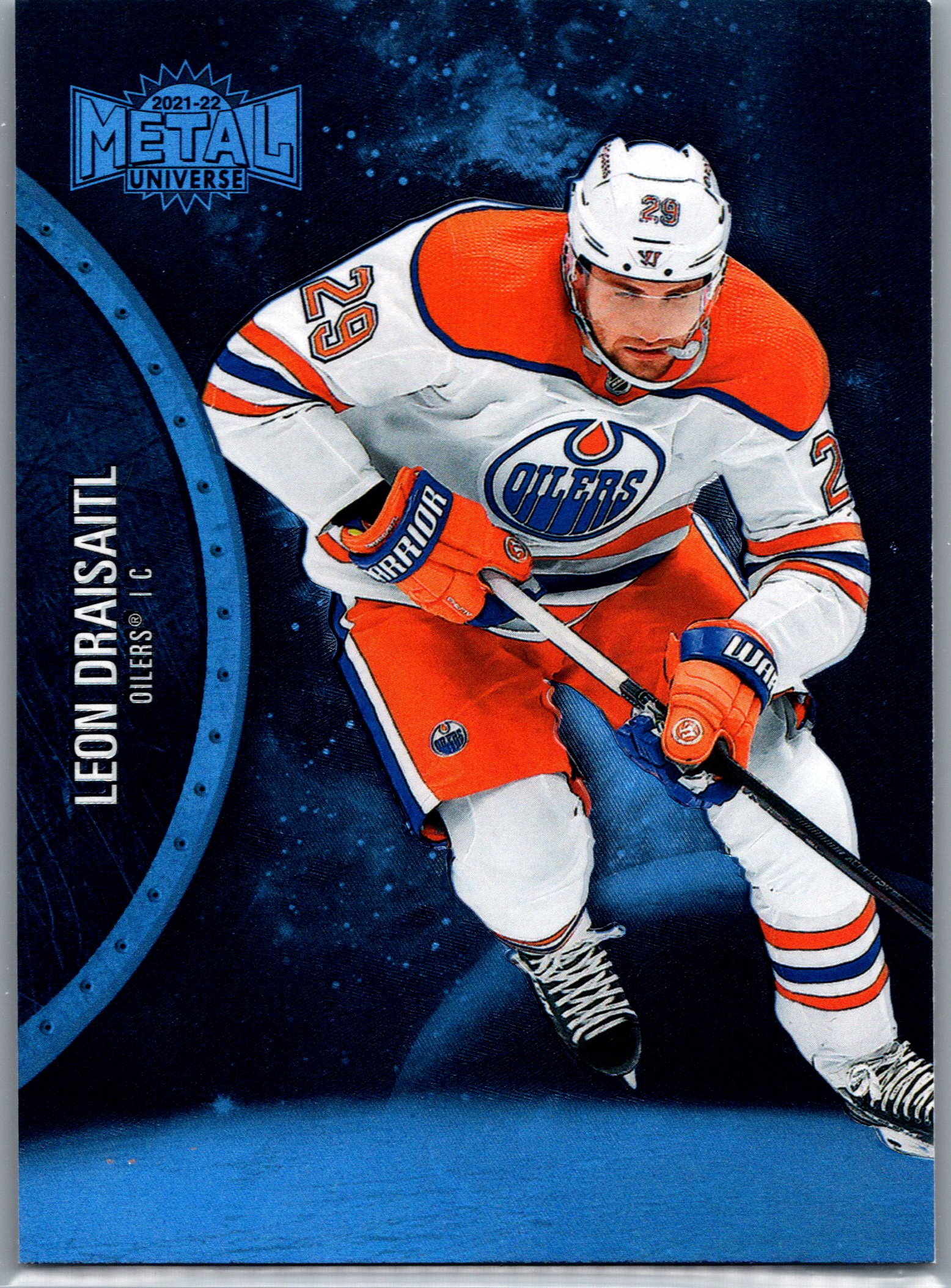 2021-22 SkyBox Metal Universe - Blue Spectrum Leon Draisaitl #140 front