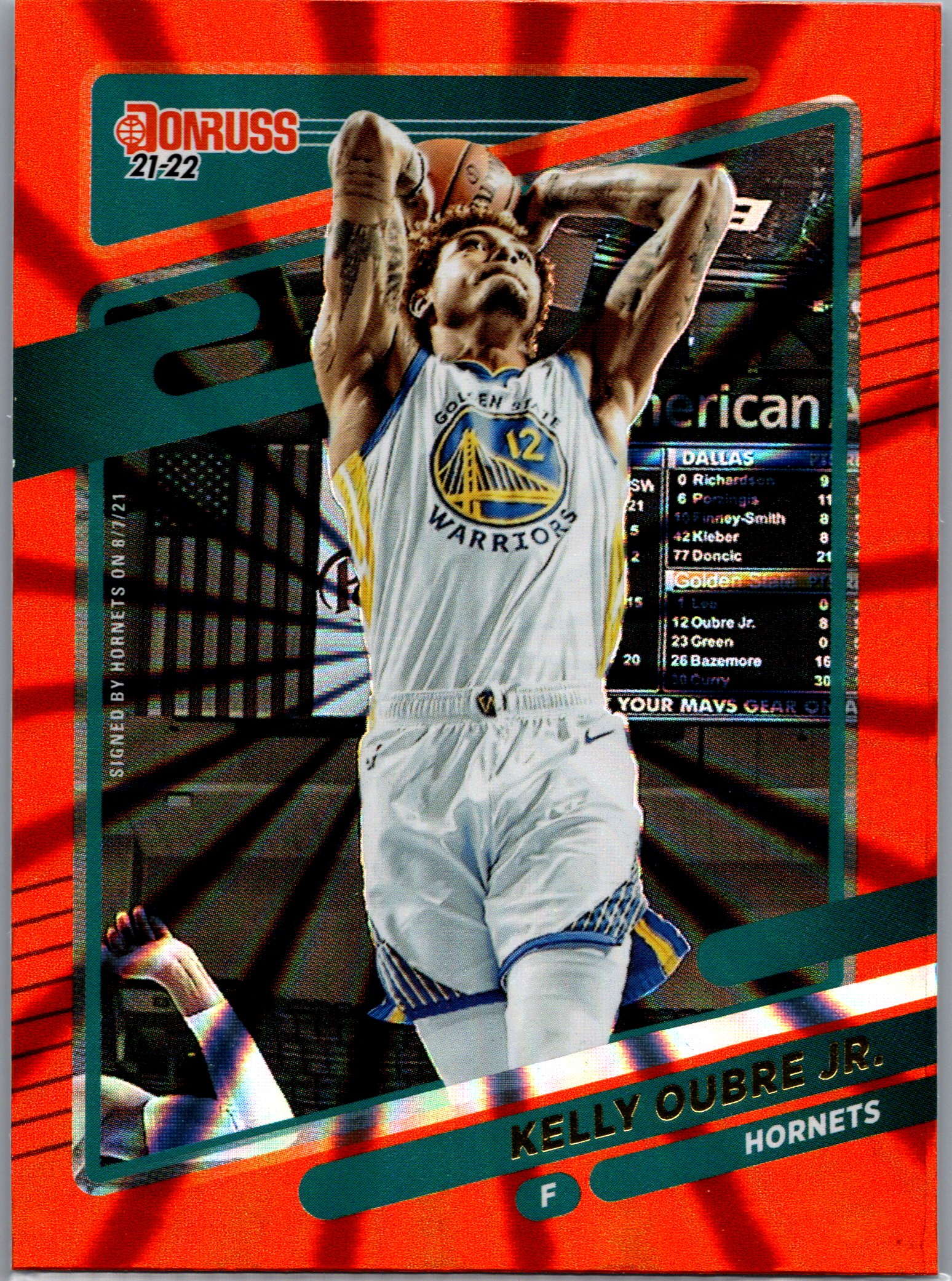 2021-22 Donruss - Holo Orange Laser Kelly Oubre Jr. #137 front