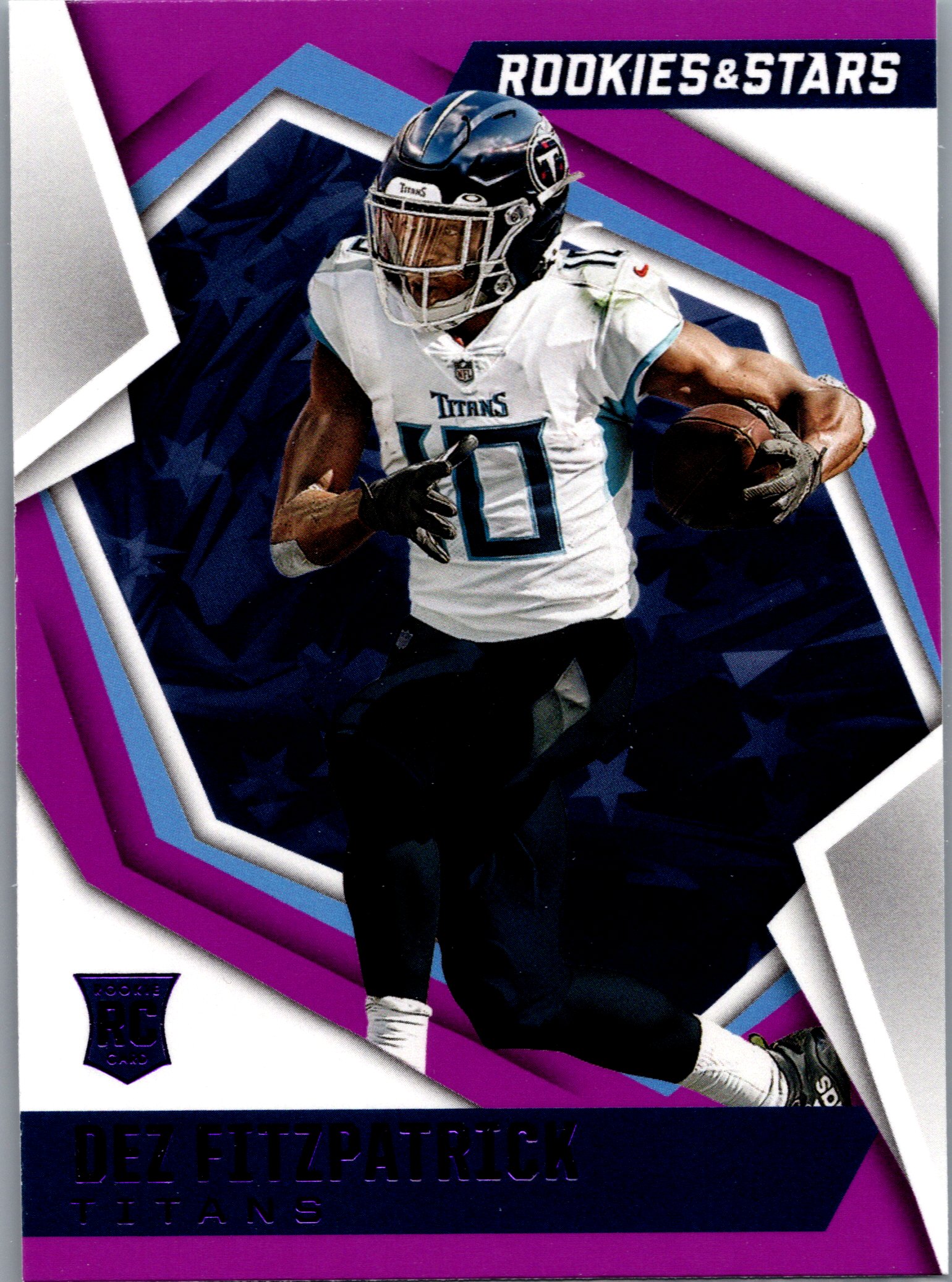 2021 Panini Rookies & Stars - Purple Dez Fitzpatrick #136 RC front