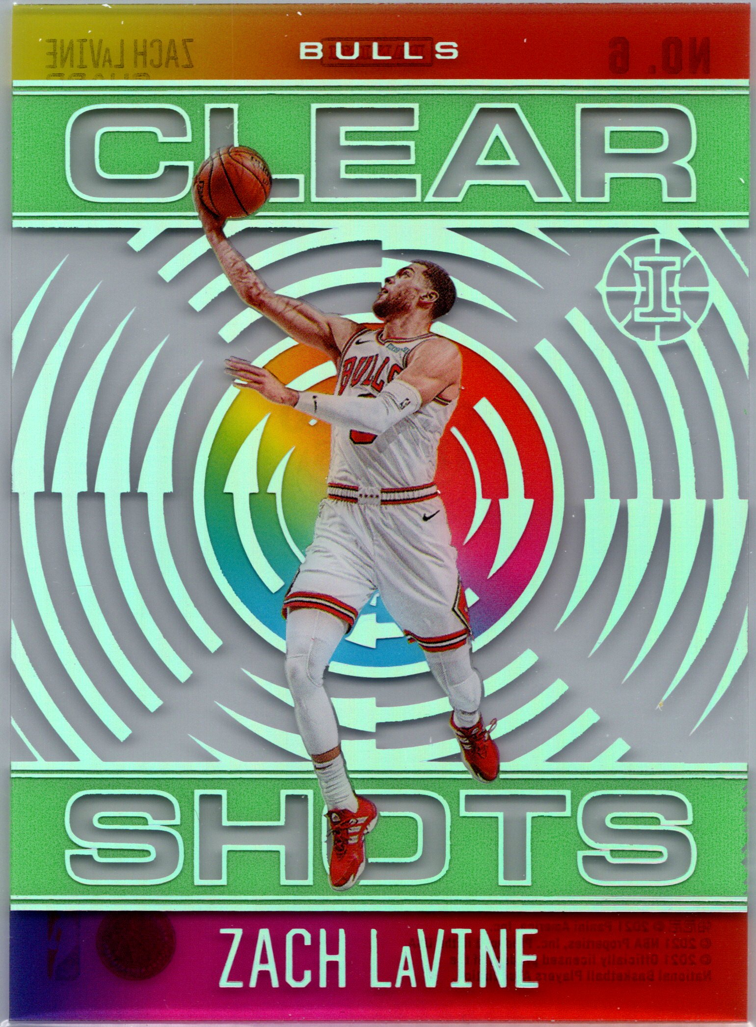 2020-21 Panini Illusions - Clear Shots Zach LaVine #6 front