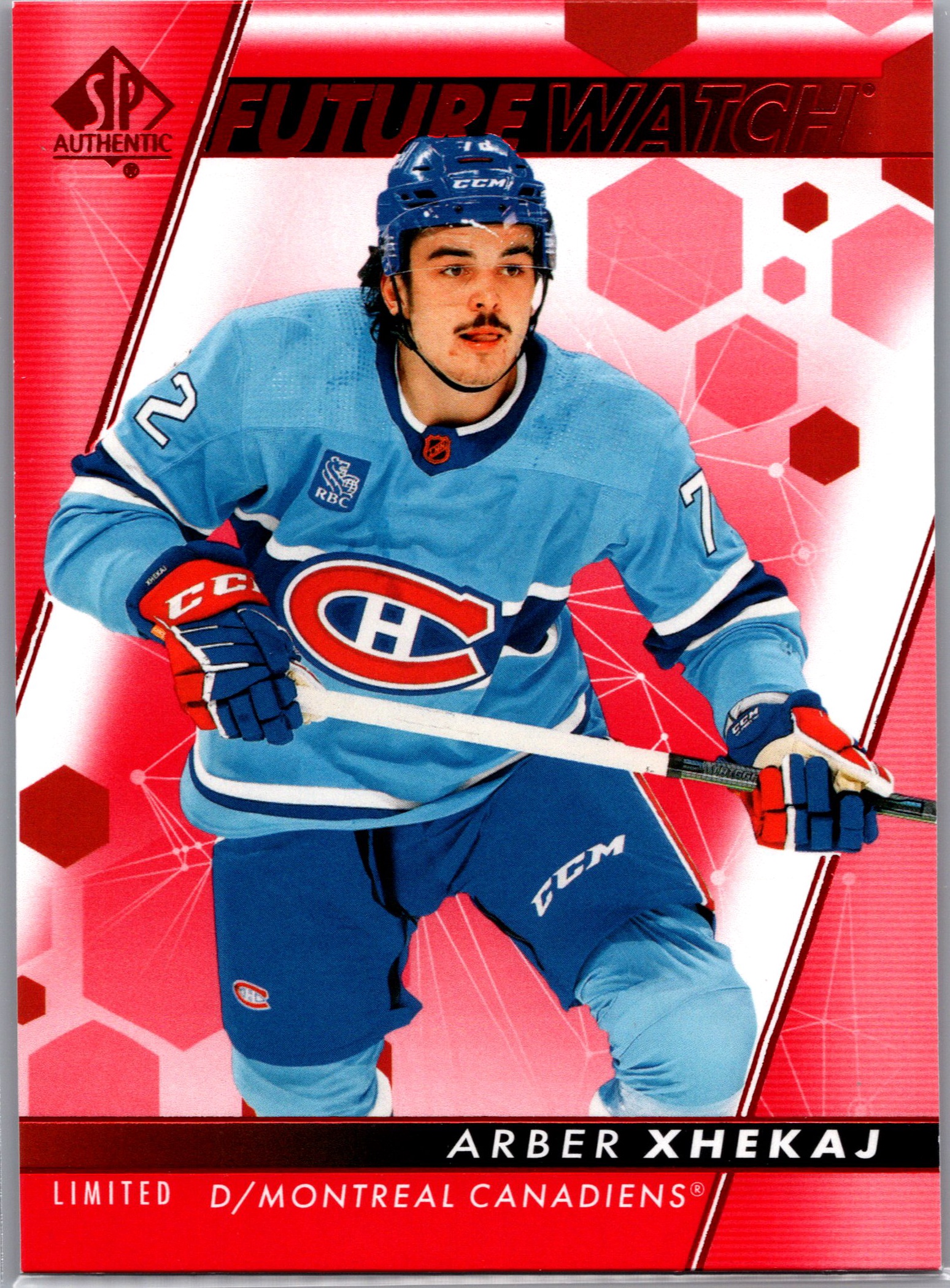 2022-23 SP Authentic - Limited Red Arber Xhekaj #154 front