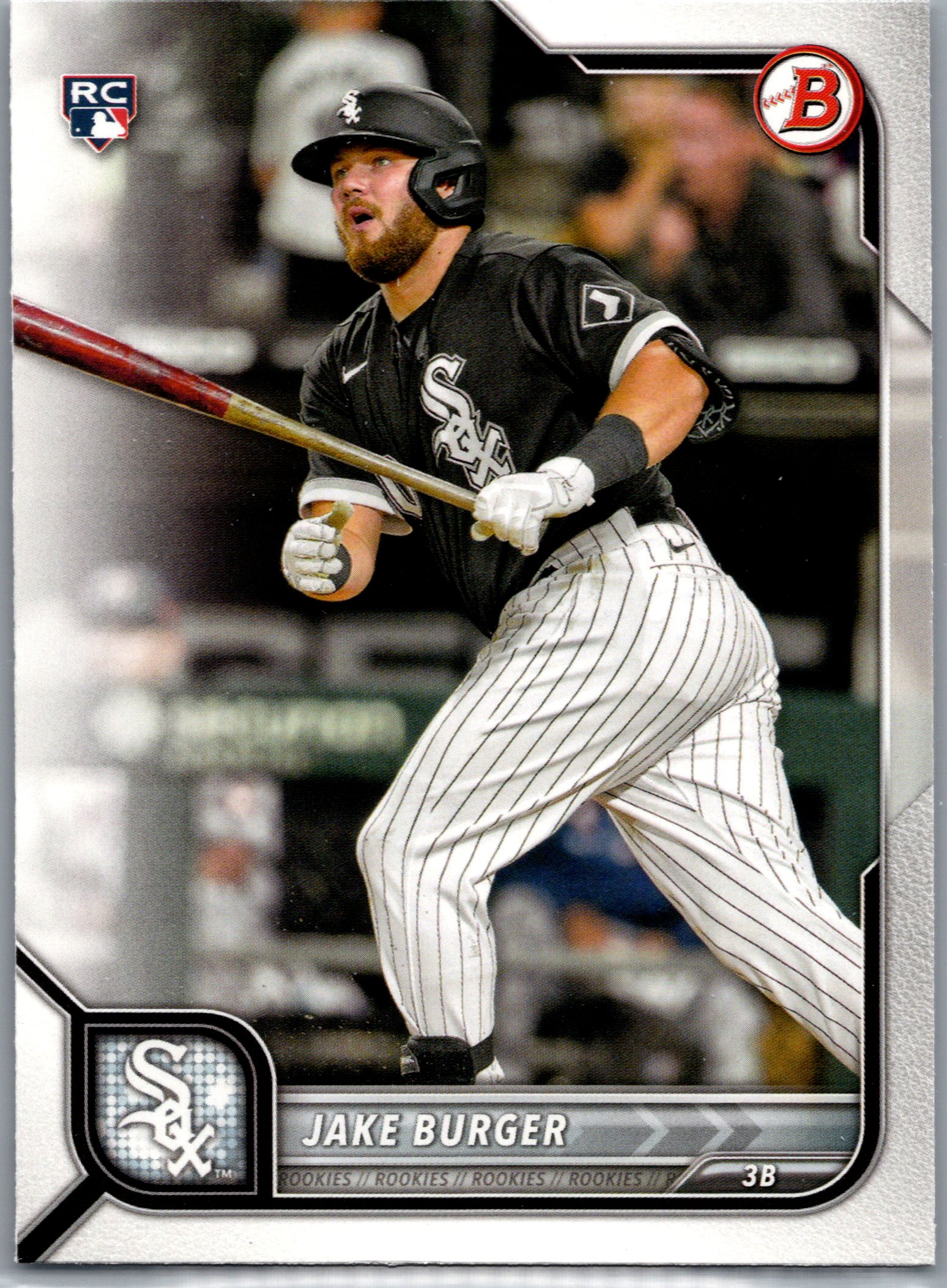2022 Bowman Jake Burger #17 RC front