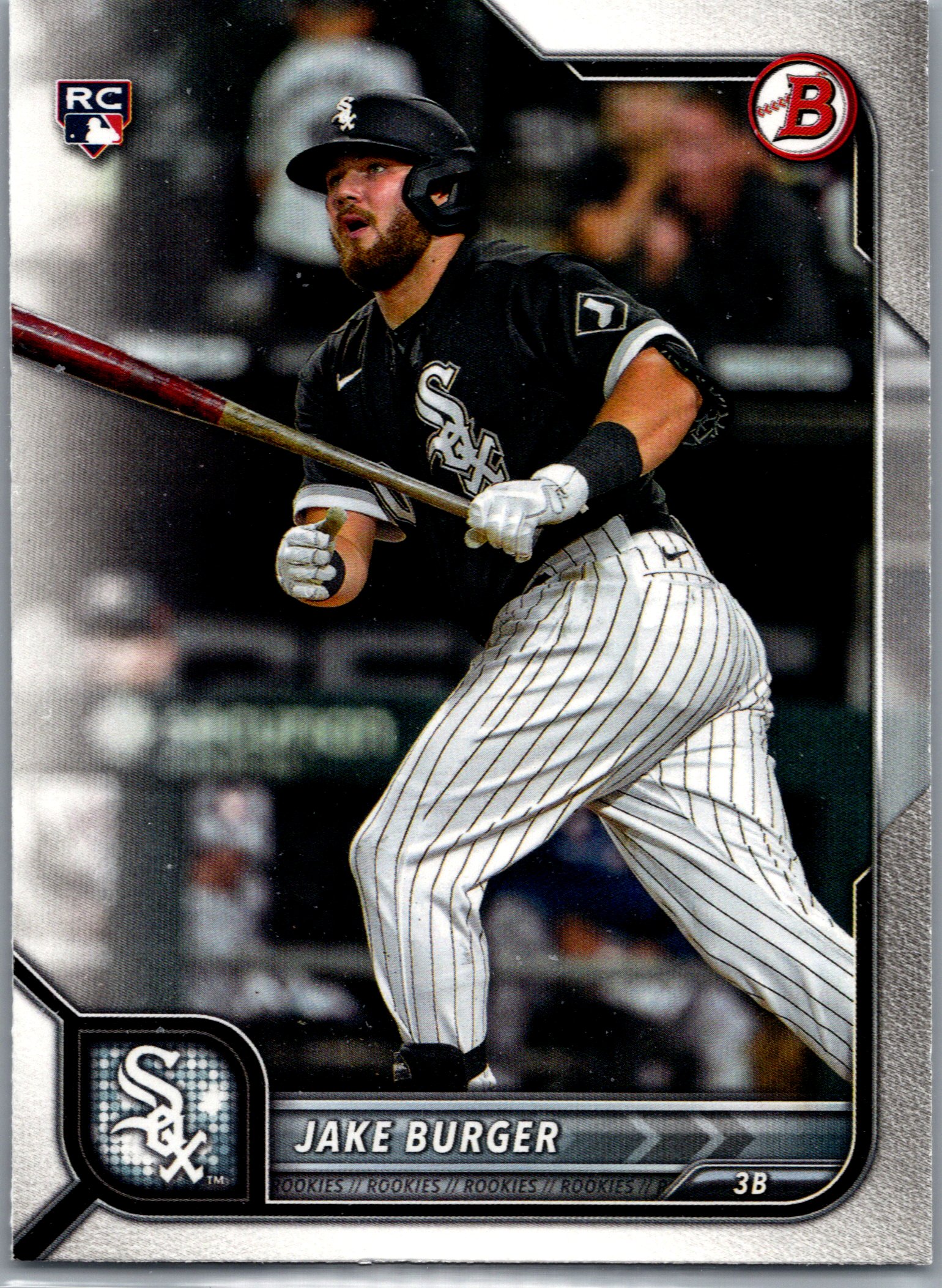 2022 Bowman Jake Burger #17 RC front
