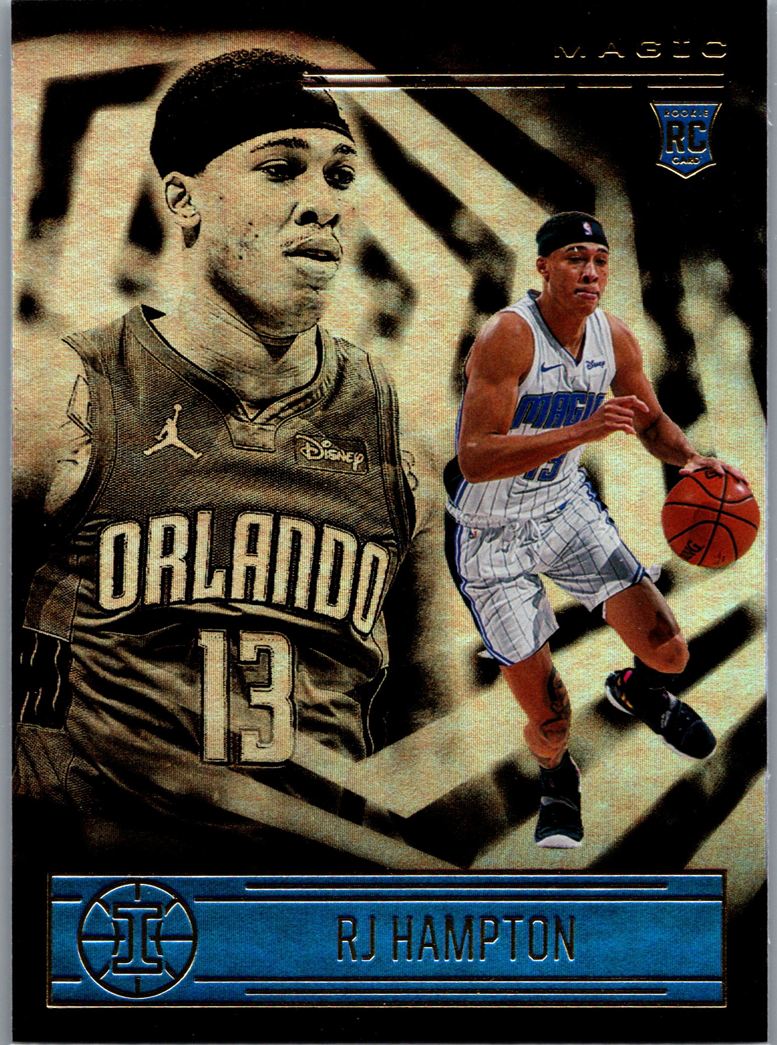 2020-21 Panini Illusions RJ Hampton #190 RC front