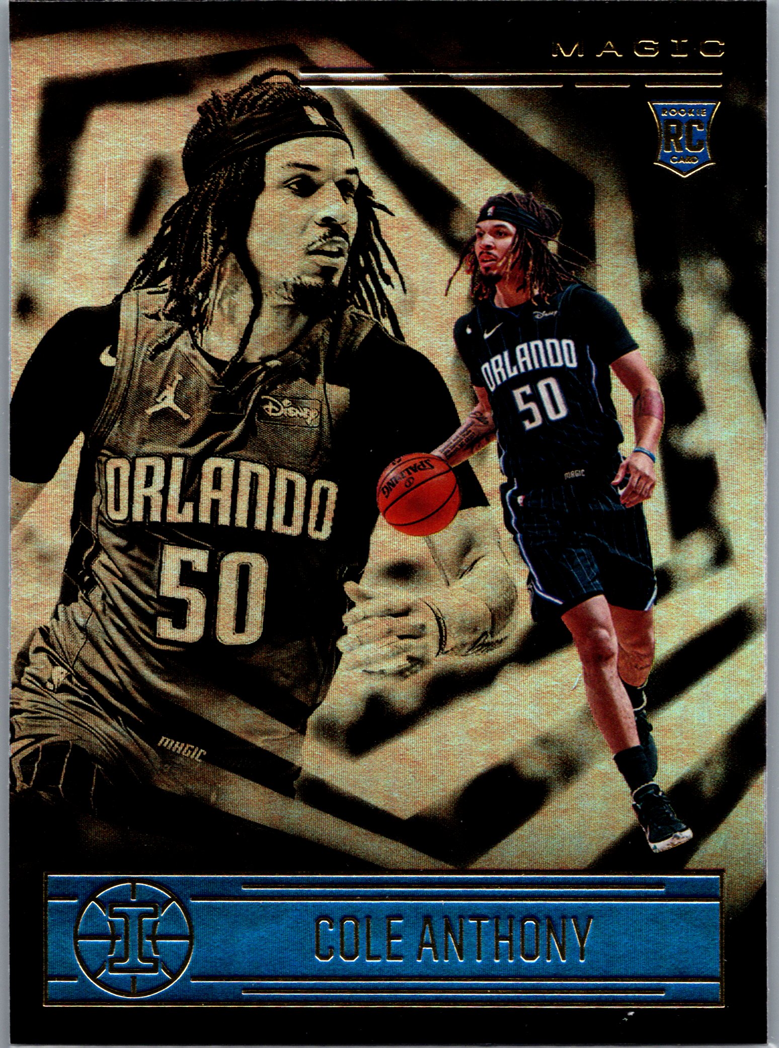 2020-21 Panini Illusions Cole Anthony #156 RC front