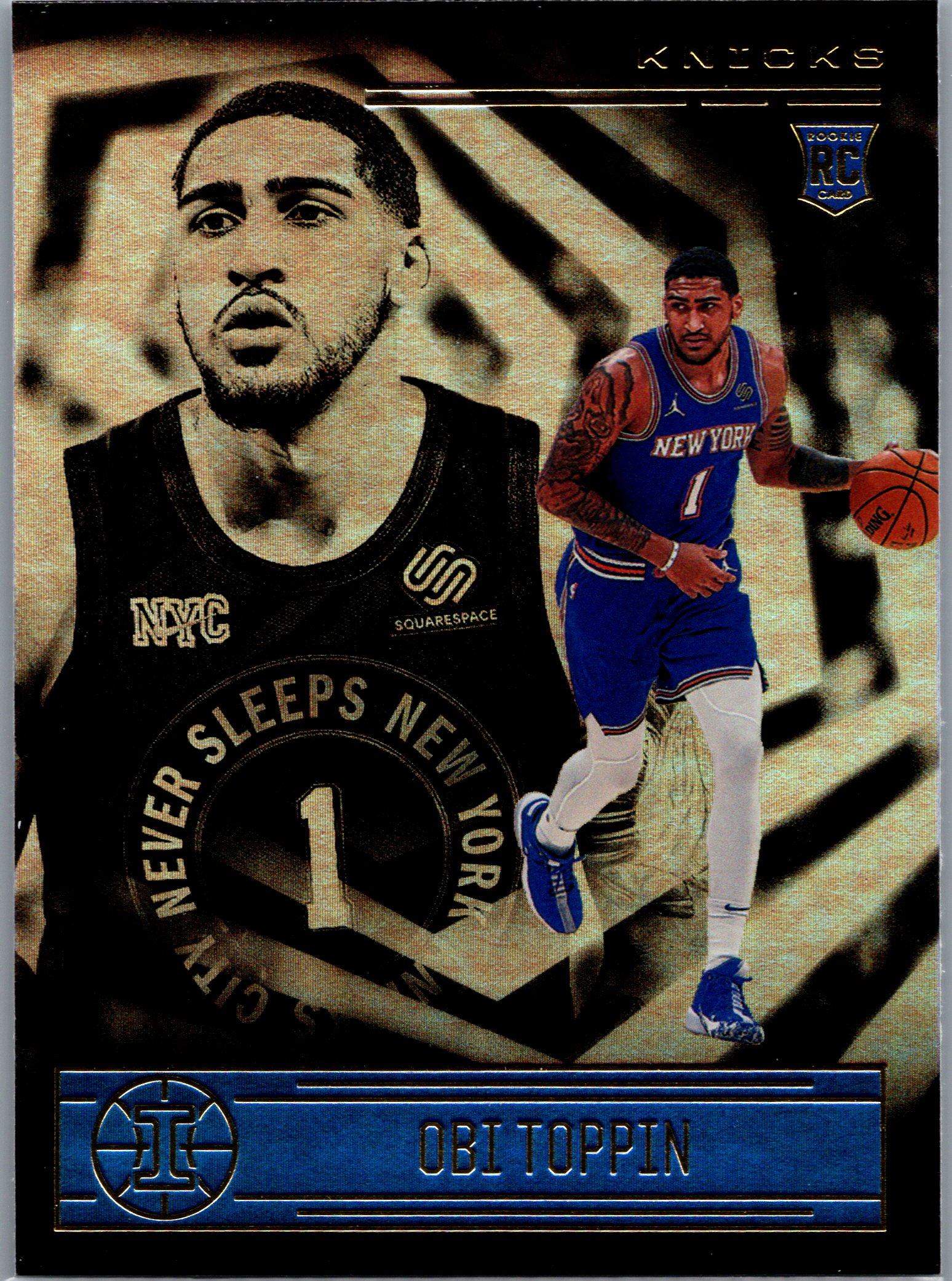 2020-21 Panini Illusions Obi Toppin #176 RC front