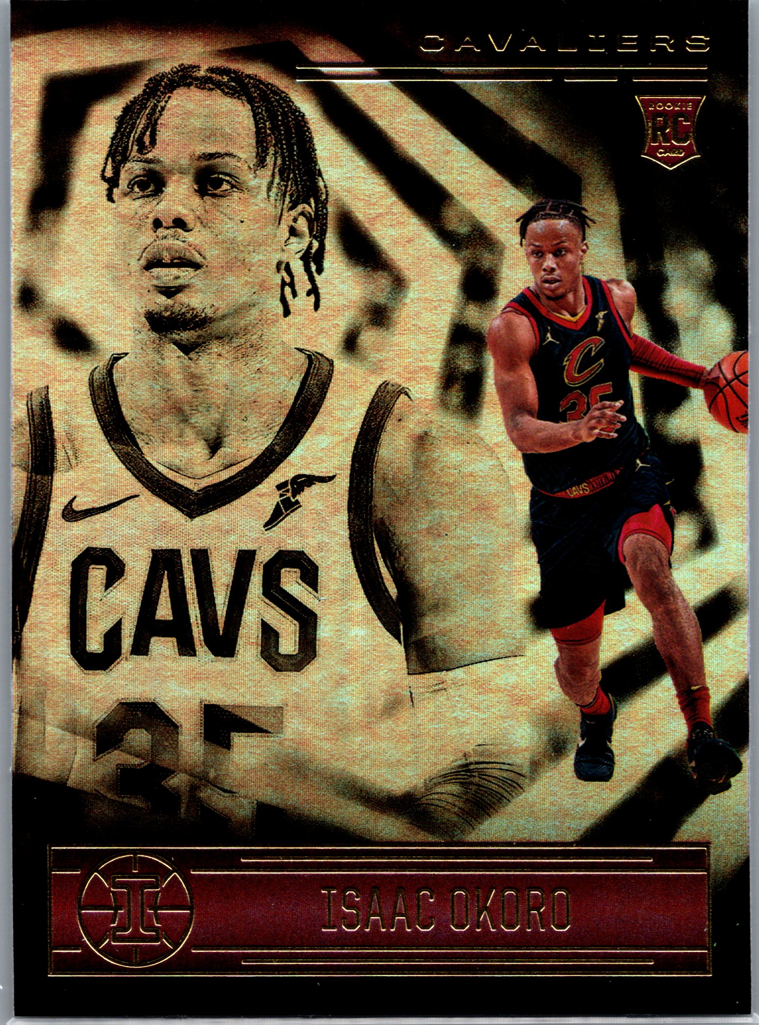 2020-21 Panini Illusions Isaac Okoro #161 RC front