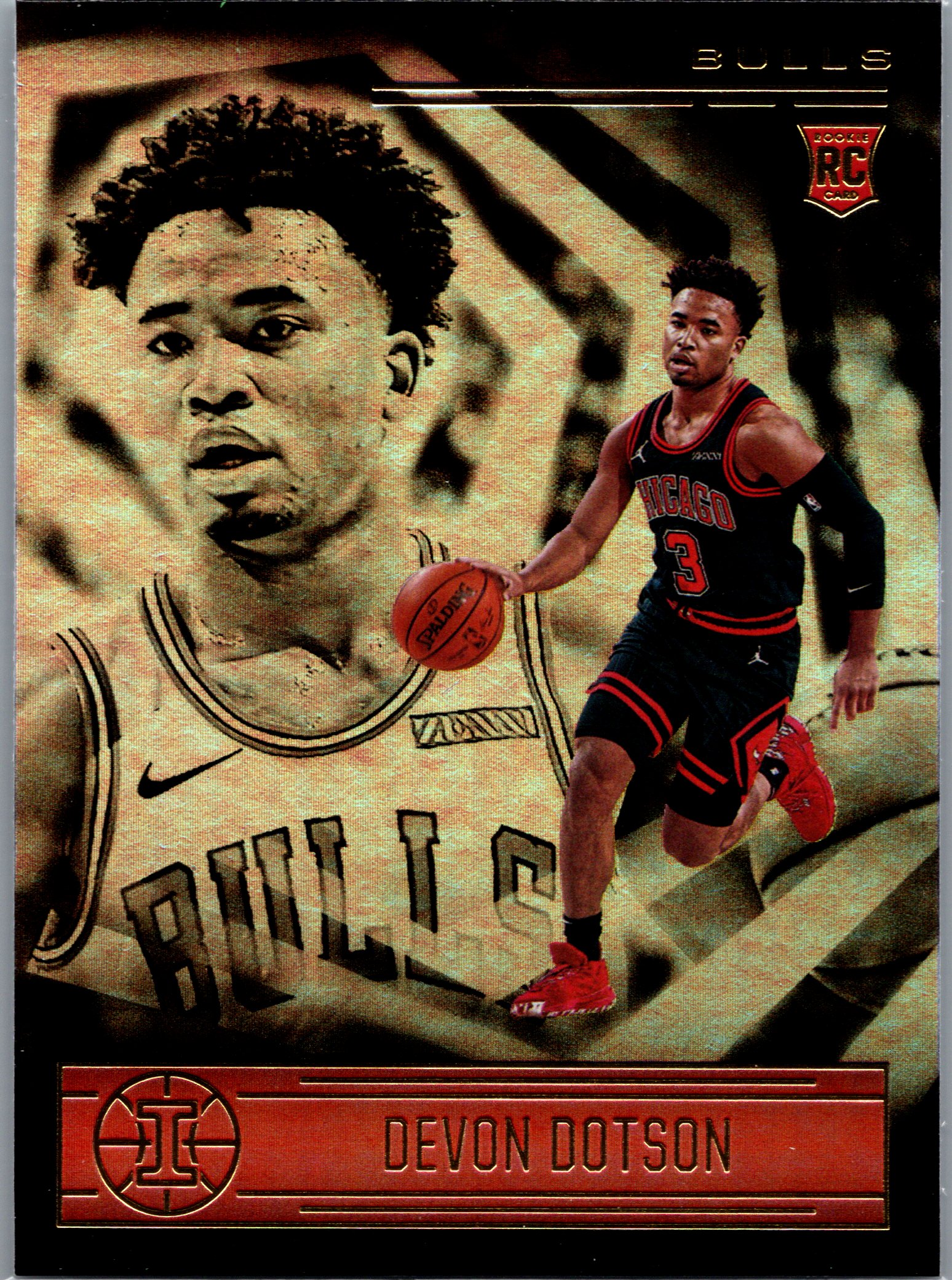 2020-21 Panini Illusions Devon Dotson #181 RC front