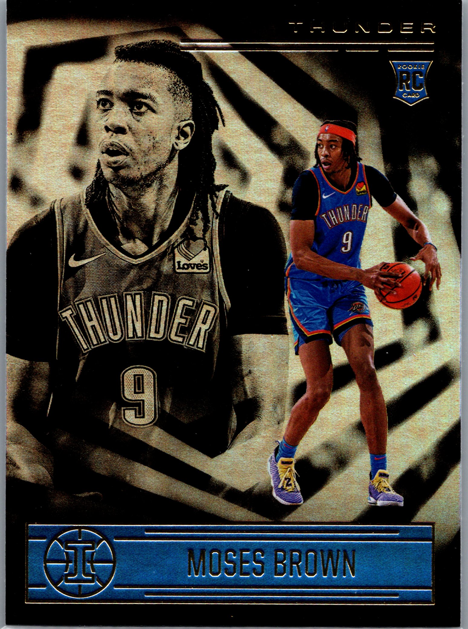 2020-21 Panini Illusions Moses Brown #185 RC front
