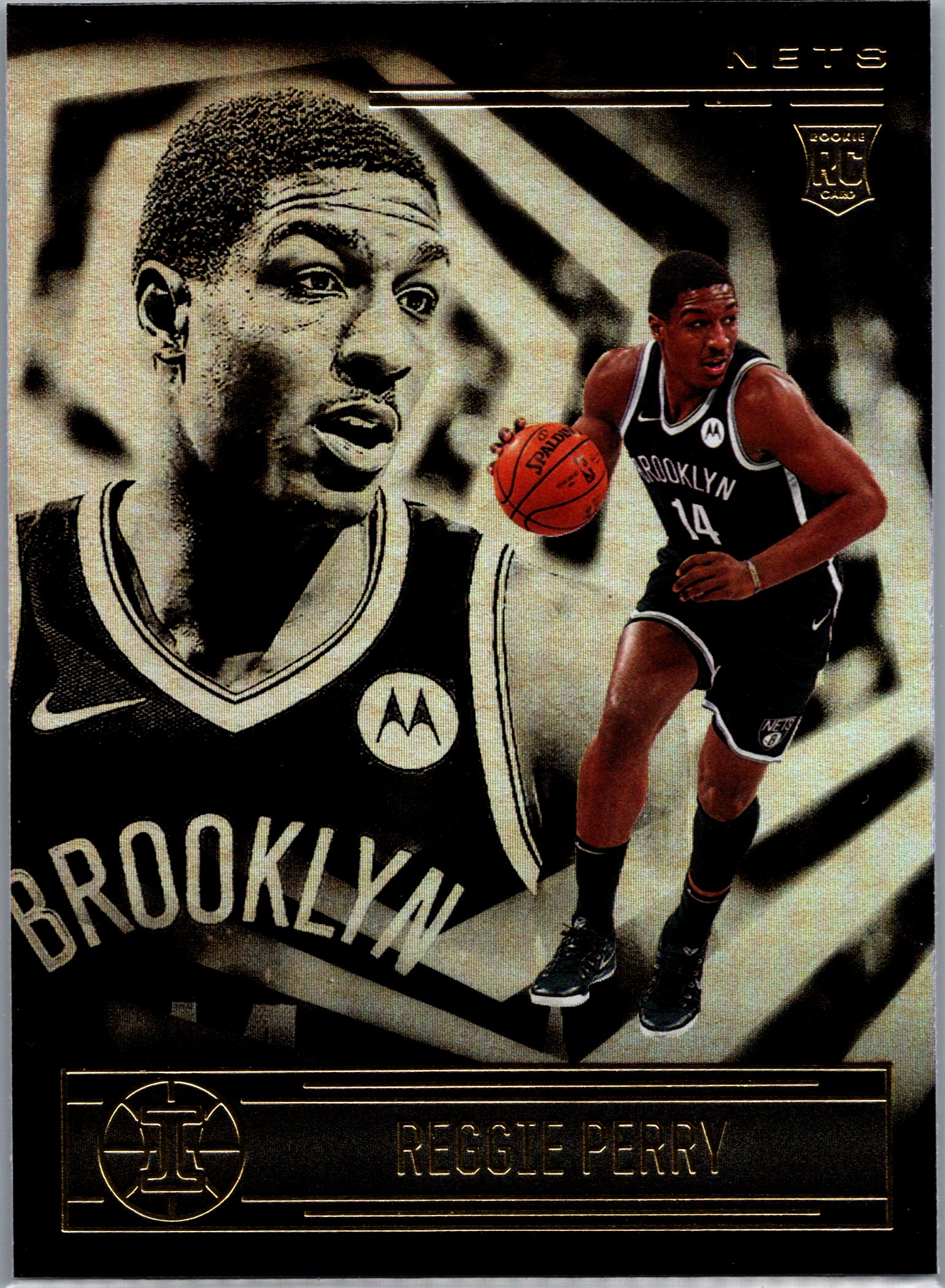 2020-21 Panini Illusions Reggie Perry #184 RC front