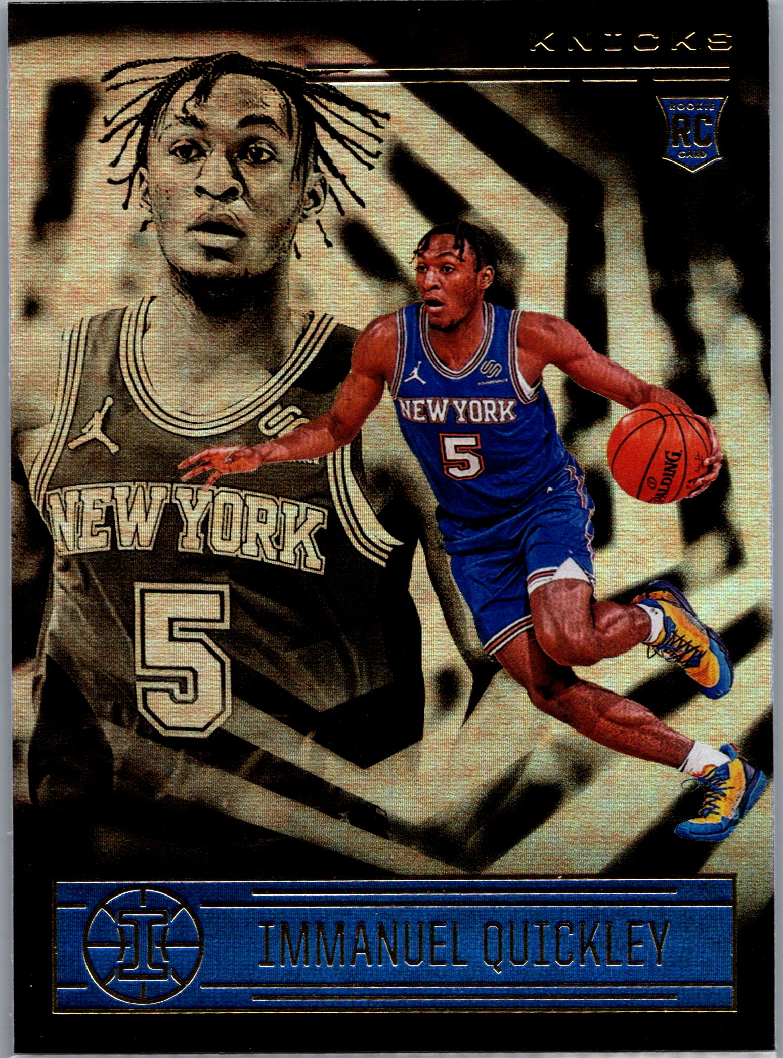2020-21 Panini Obsidian Immanuel Quickley #154 front