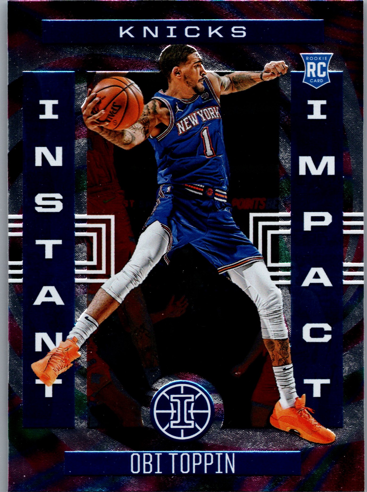 2020-21 Panini Illusions - Instant Impact Obi Toppin #2 front