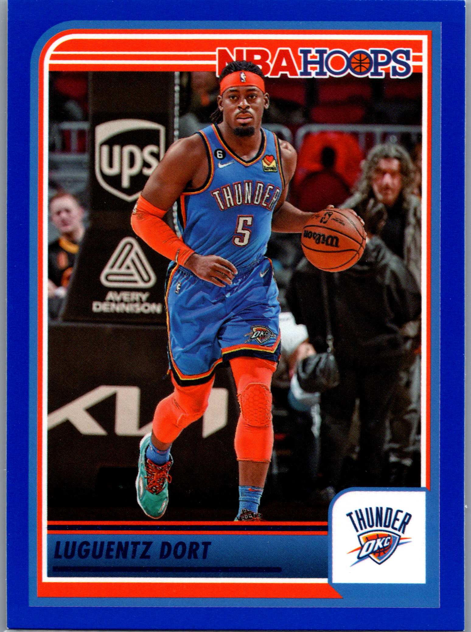2023-24 Hoops - Blue Luguentz Dort #215 front