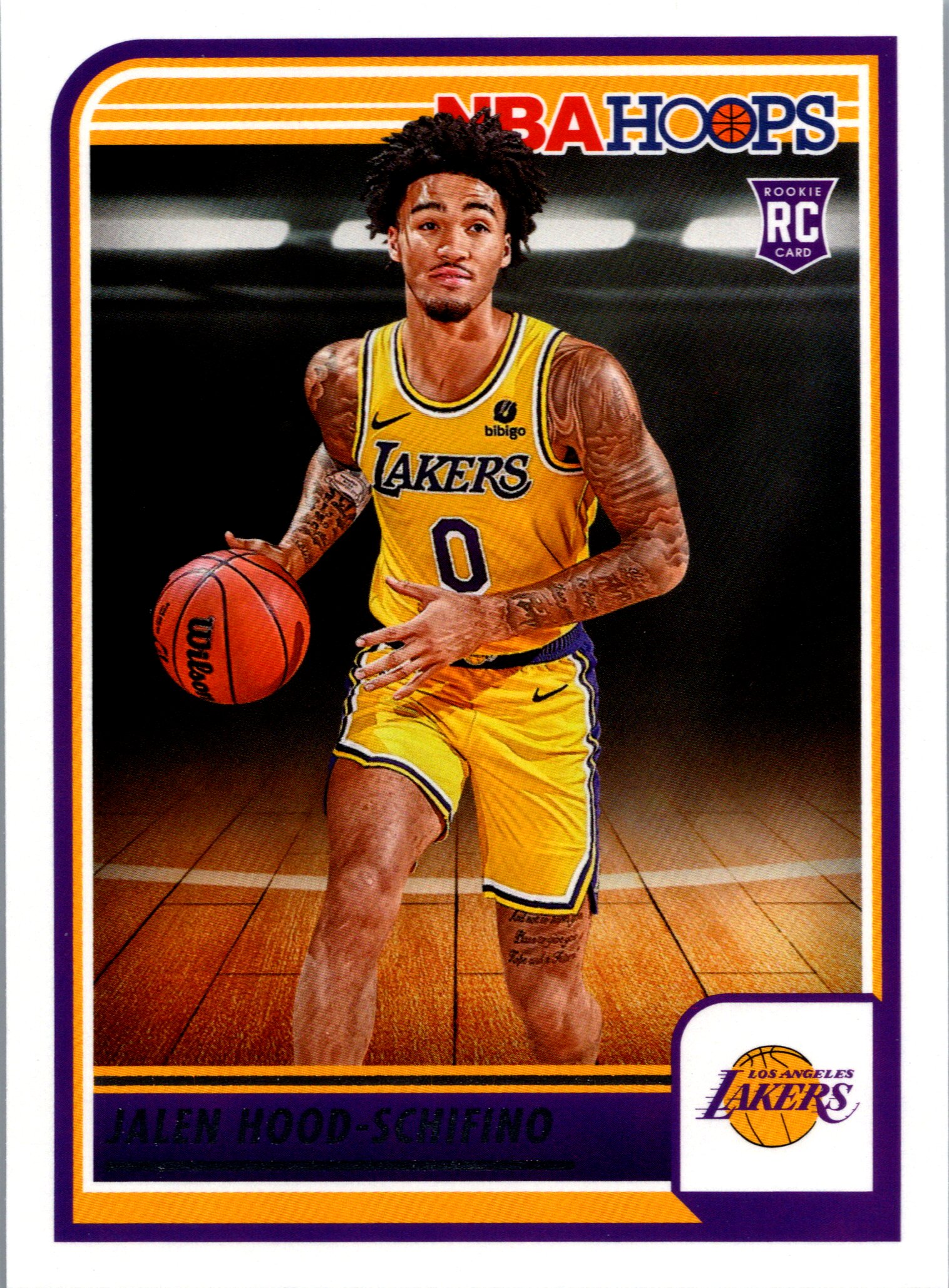 2023-24 Hoops Jalen Hood-Schifino #238 RC front