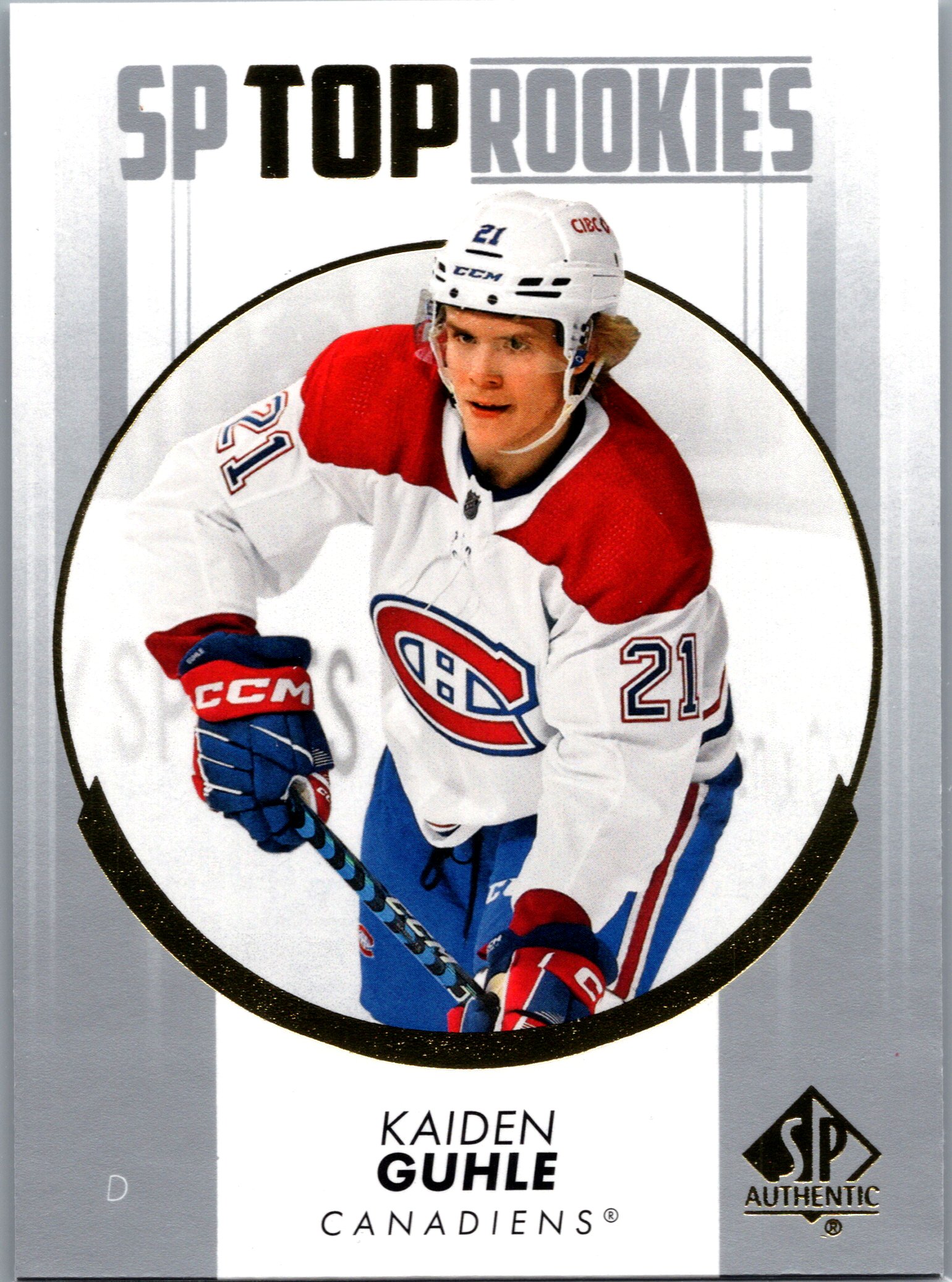 2022-23 SP Authentic - Top Rookies Kaiden Guhle #TR-4 front