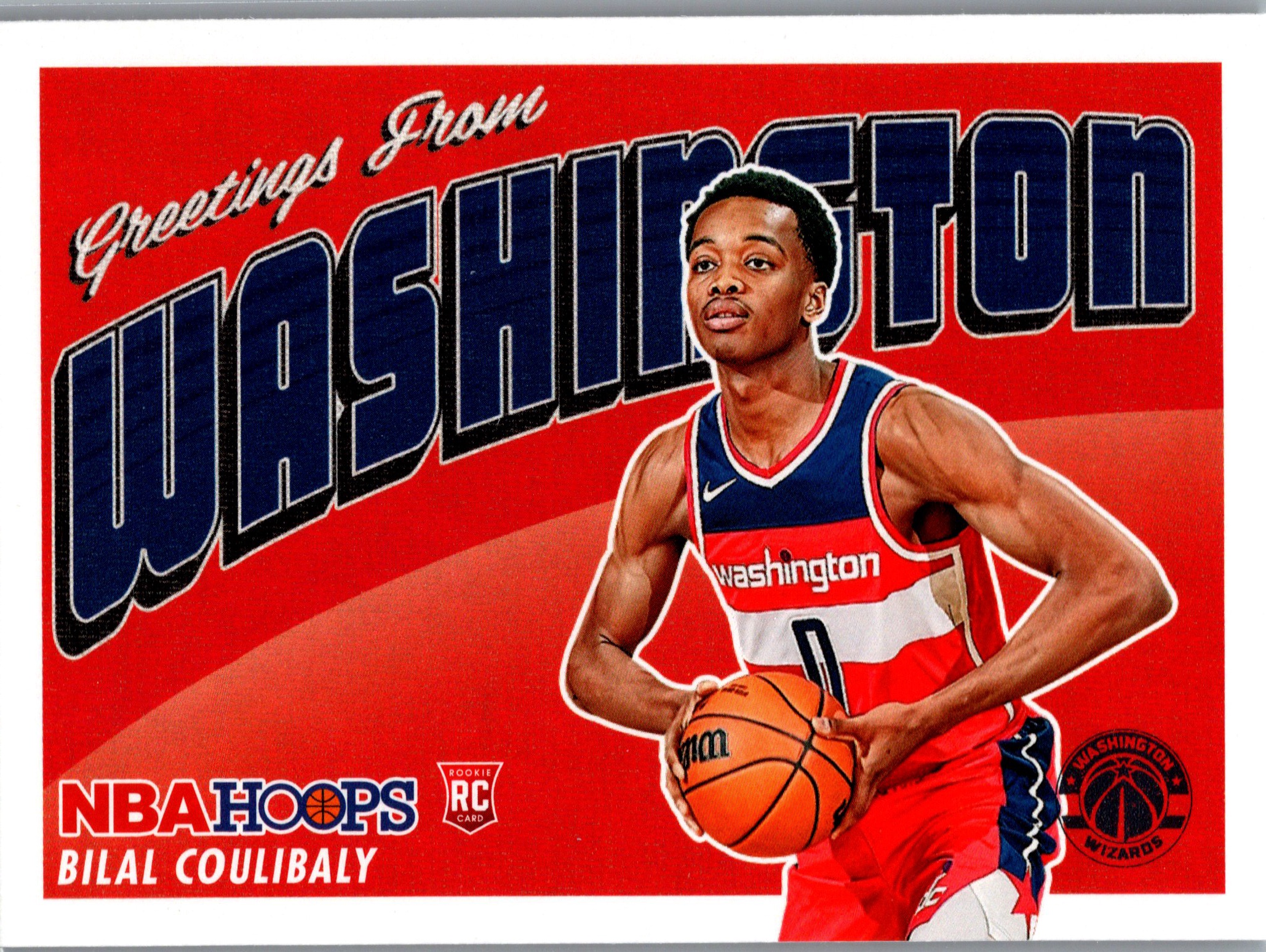 2023-24 Hoops - Rookie Greetings Bilal Coulibaly #9 front