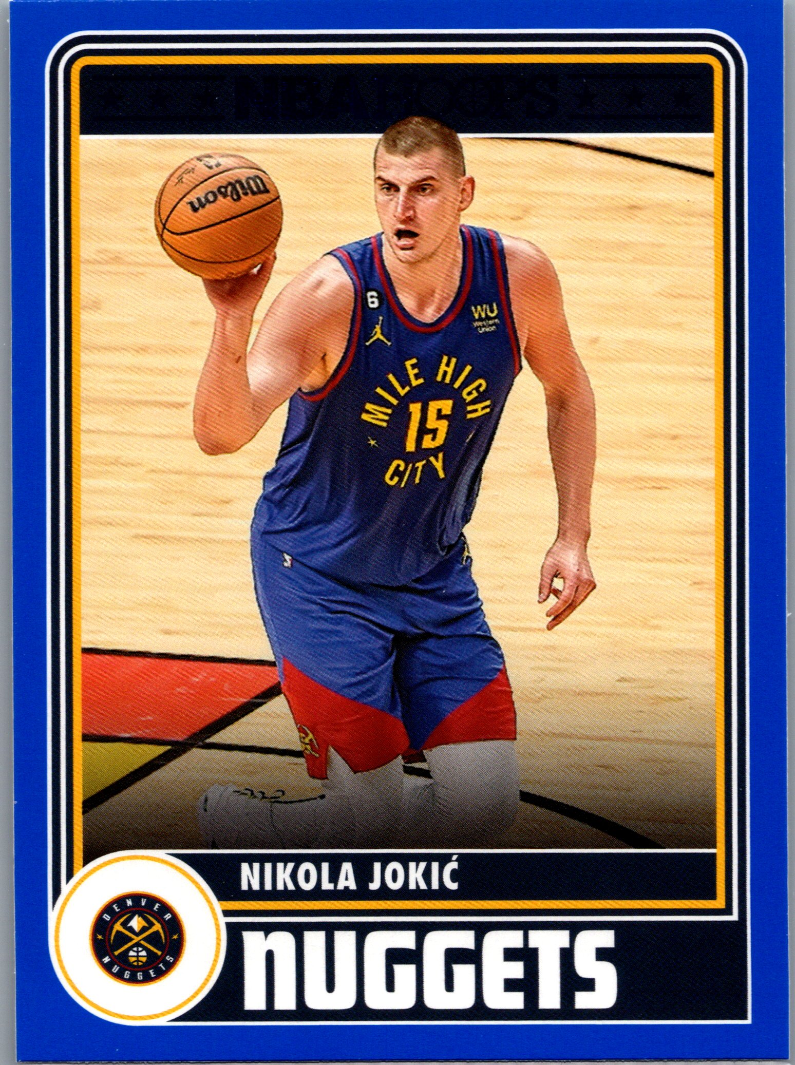 2023-24 Hoops - Blue Nikola Jokic #291 front