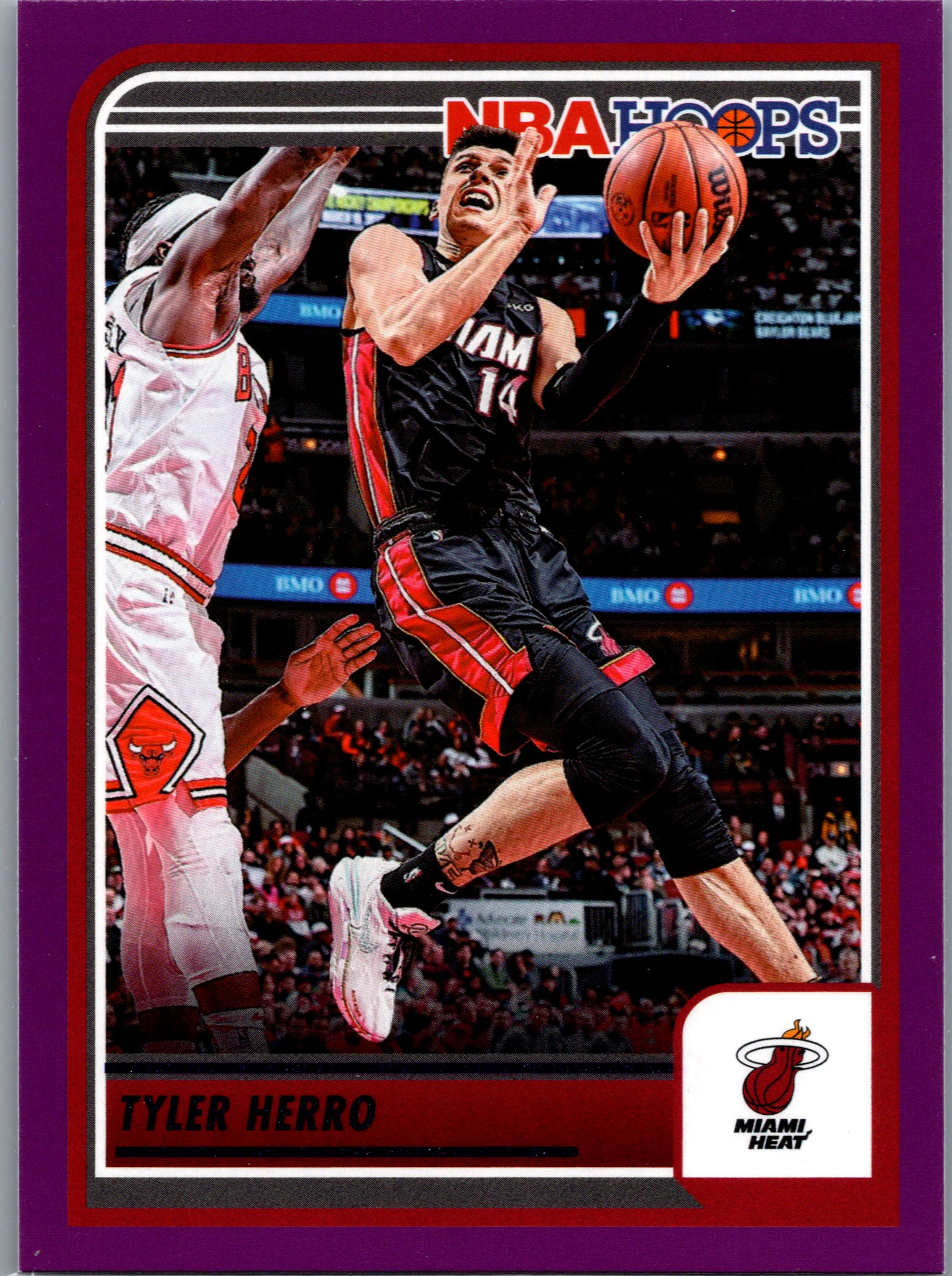 2023-24 Hoops - Purple Tyler Herro #221 front