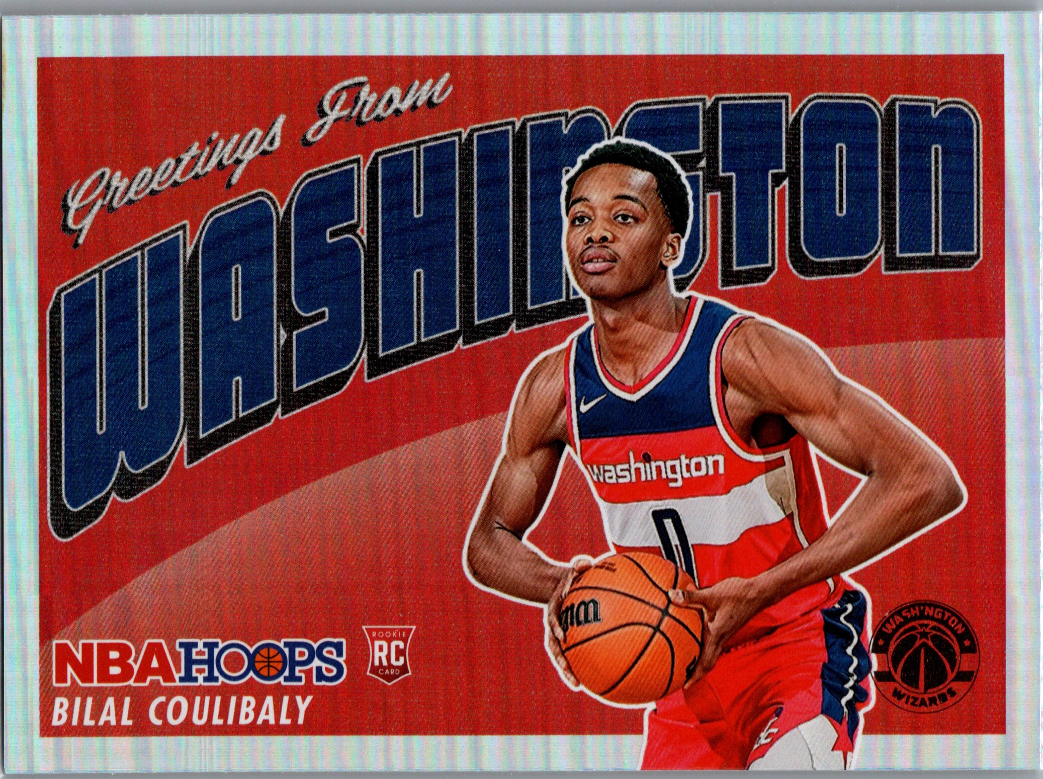 2023-24 Hoops - Rookie Greetings Bilal Coulibaly #9 front