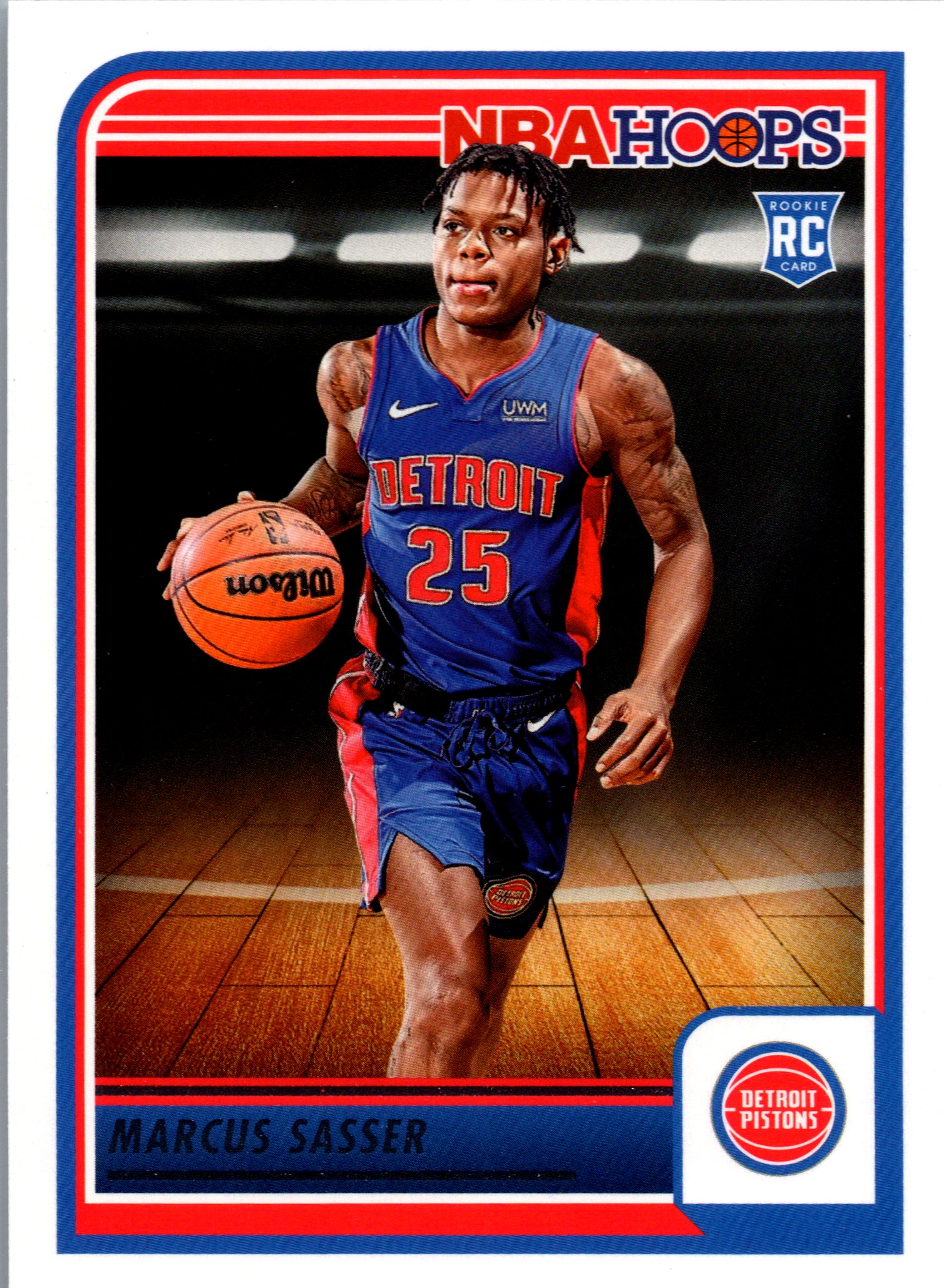 2023-24 Hoops Marcus Sasser #260 RC front