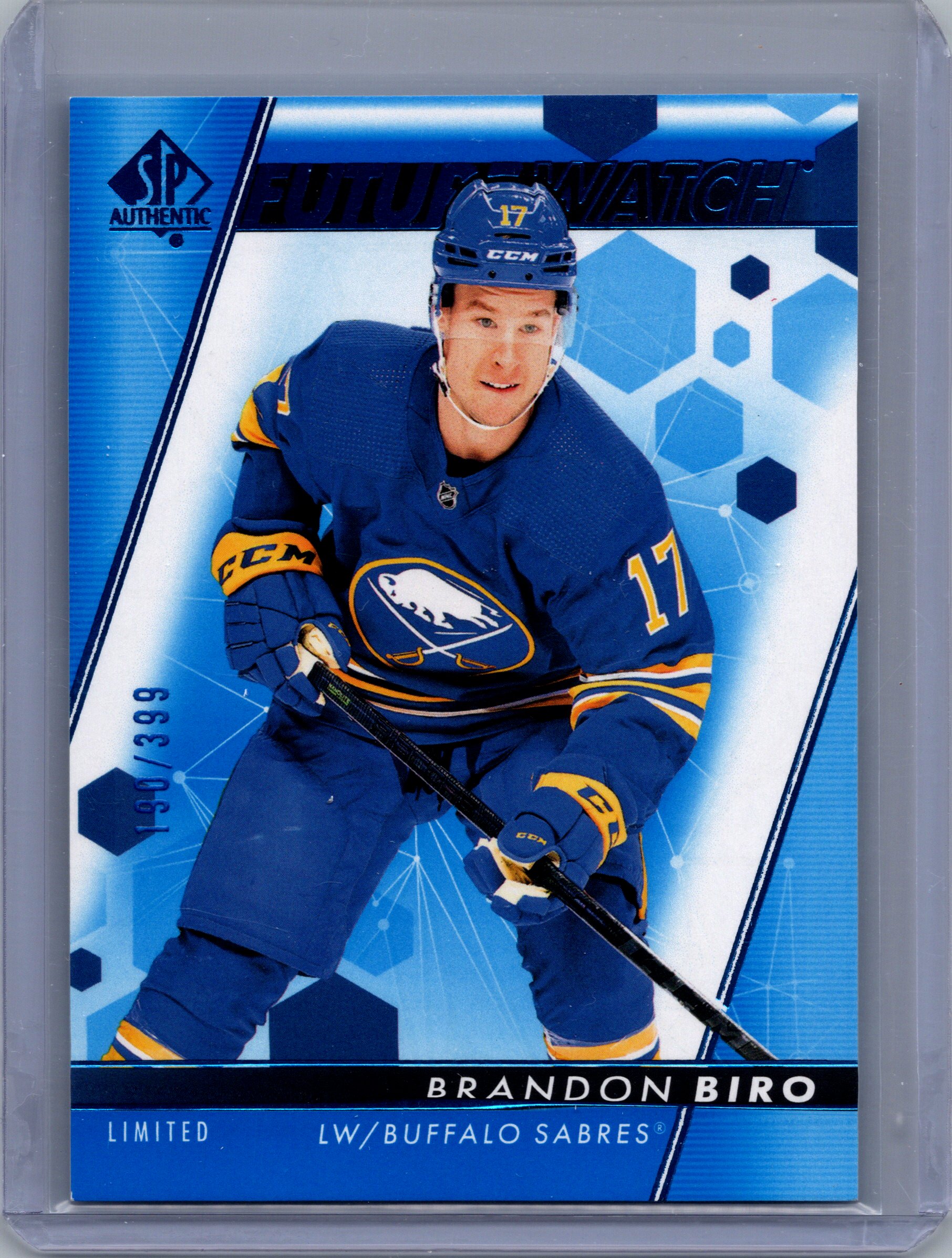 2022-23 SP Authentic - Limited Blue Brandon Biro #177 SN399 front