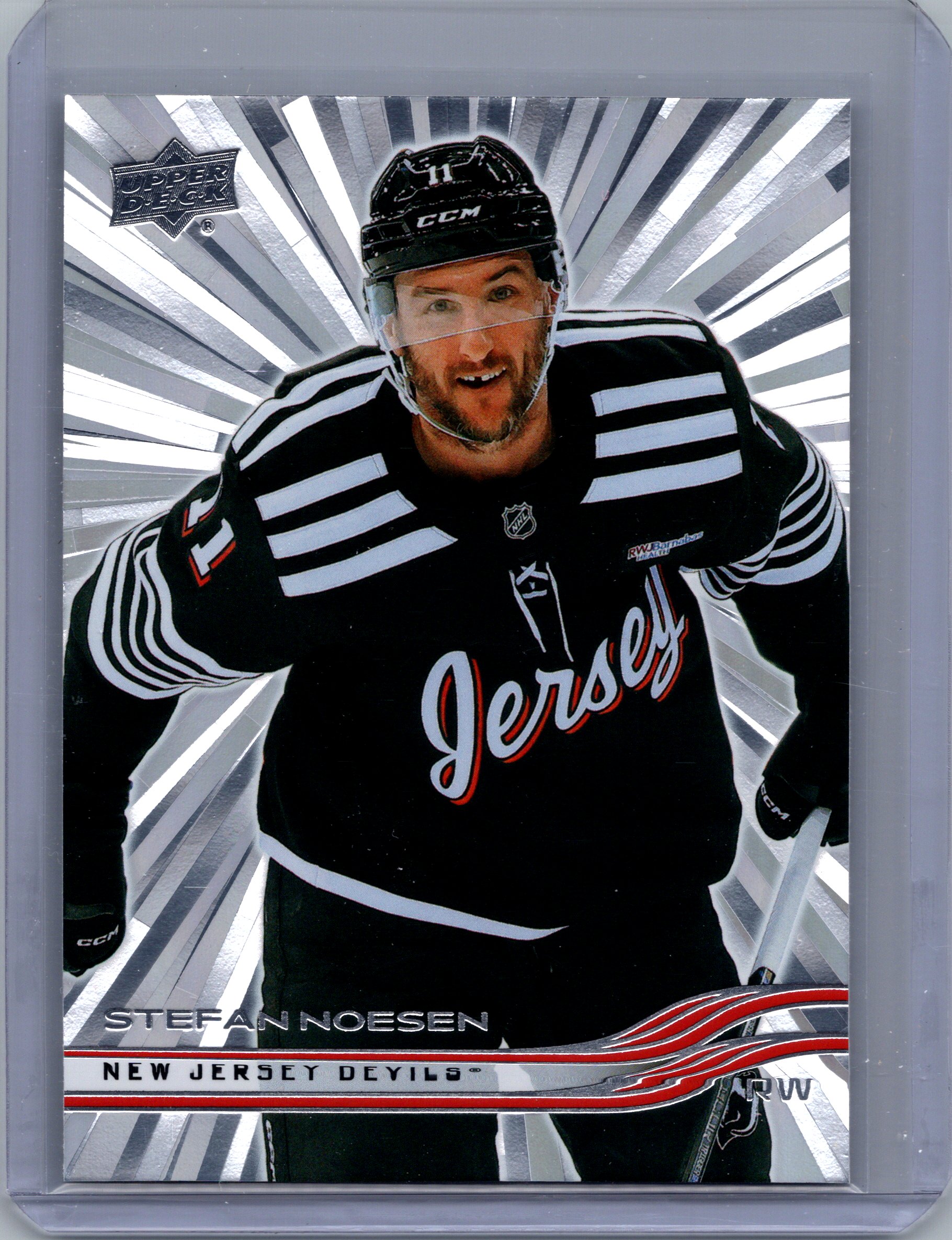 2025-26 Upper Deck - Outburst Silver Stefan Noesen #99 front