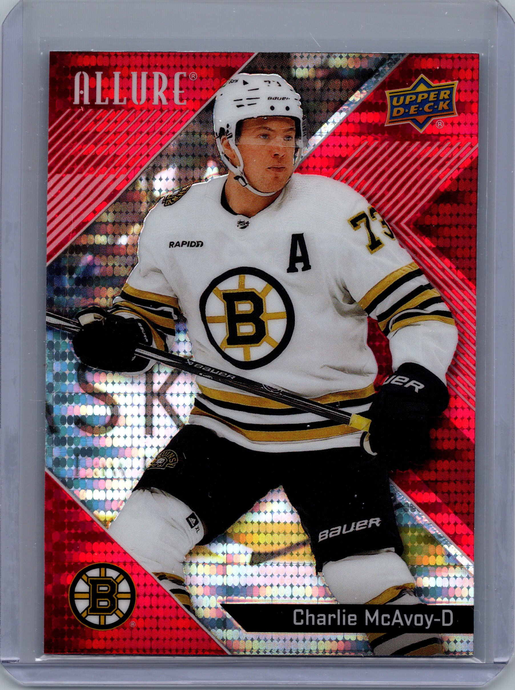 2024-25 Upper Deck Allure - Red Rainbow Charlie McAvoy #3 front