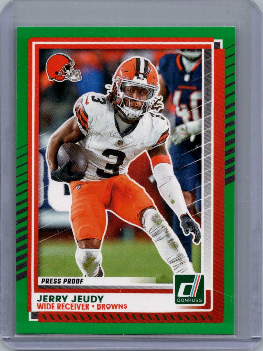 2025 Donruss - Press Proofs Green Jerry Jeudy #178 front