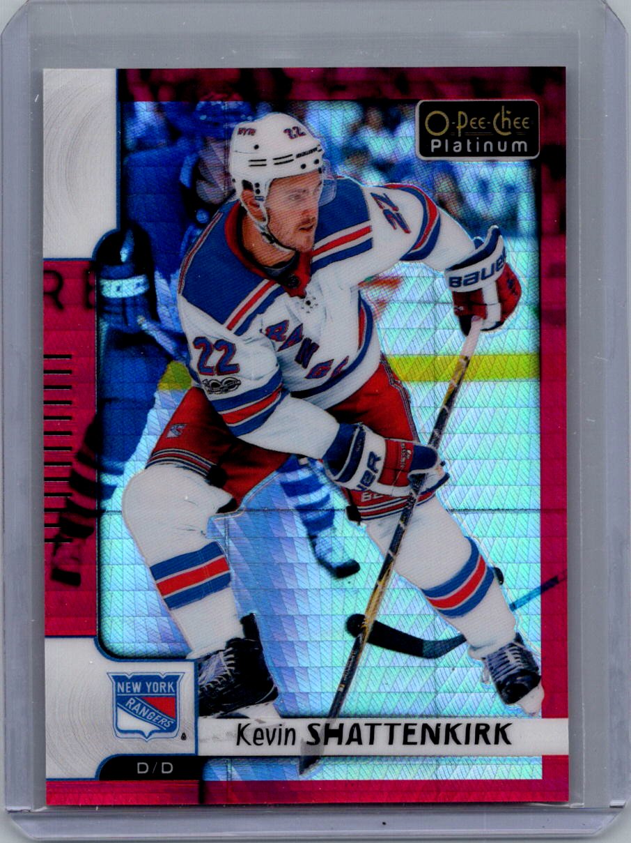 2017-18 O-Pee-Chee Platinum - Red-Prism Kevin Shattenkirk #127 SN199 front