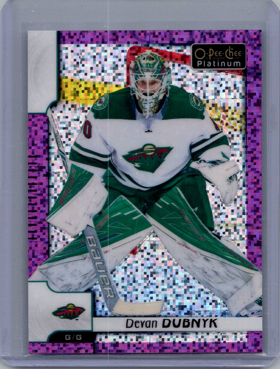 2017-18 O-Pee-Chee Platinum - Violet-Pixels Devan Dubnyk #139 front