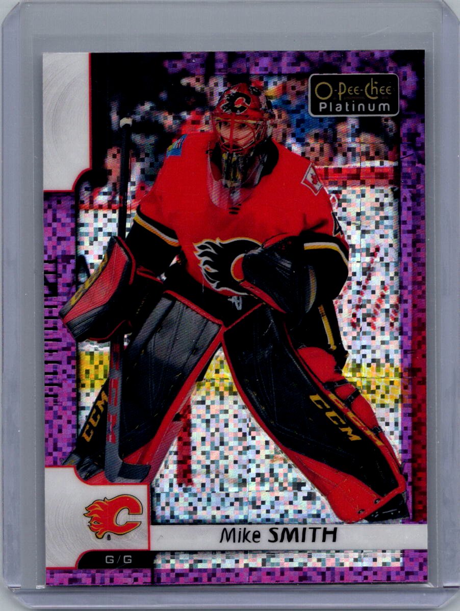 2017-18 O-Pee-Chee Platinum - Violet-Pixels Mike Smith #133 front