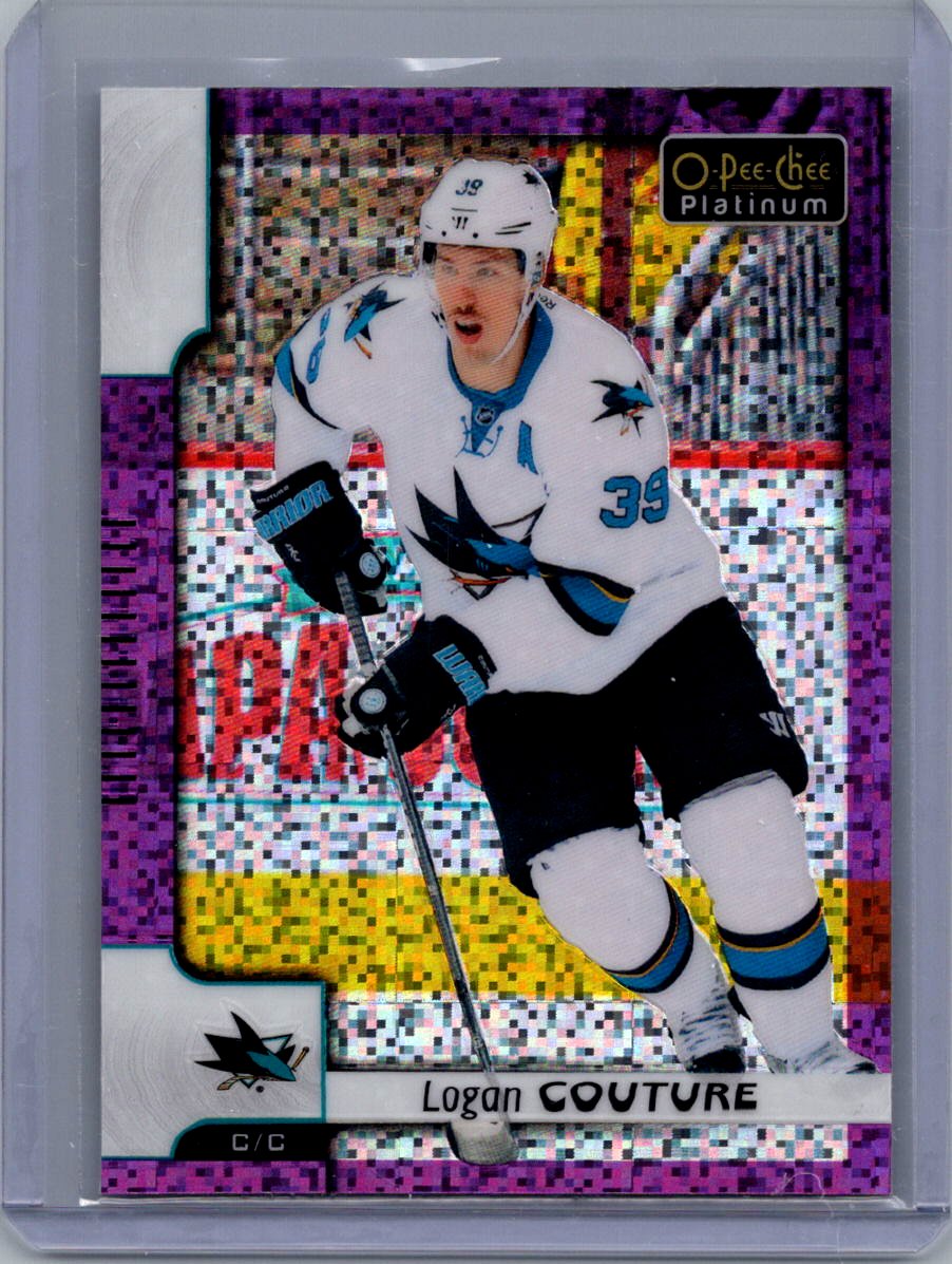 2017-18 O-Pee-Chee Platinum - Violet-Pixels Logan Couture #29 front