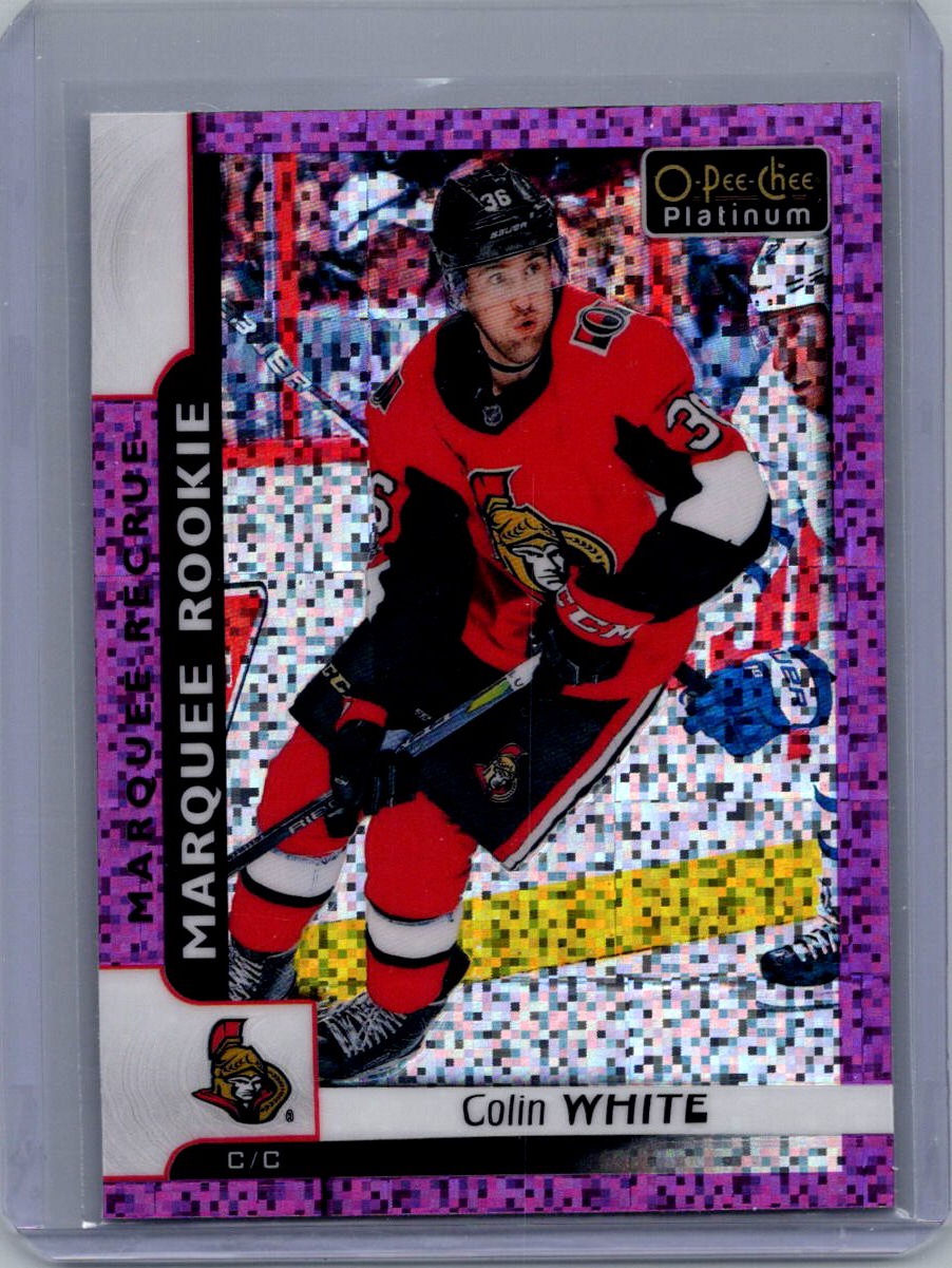 2017-18 O-Pee-Chee Platinum - Violet-Pixels Colin White #177 front