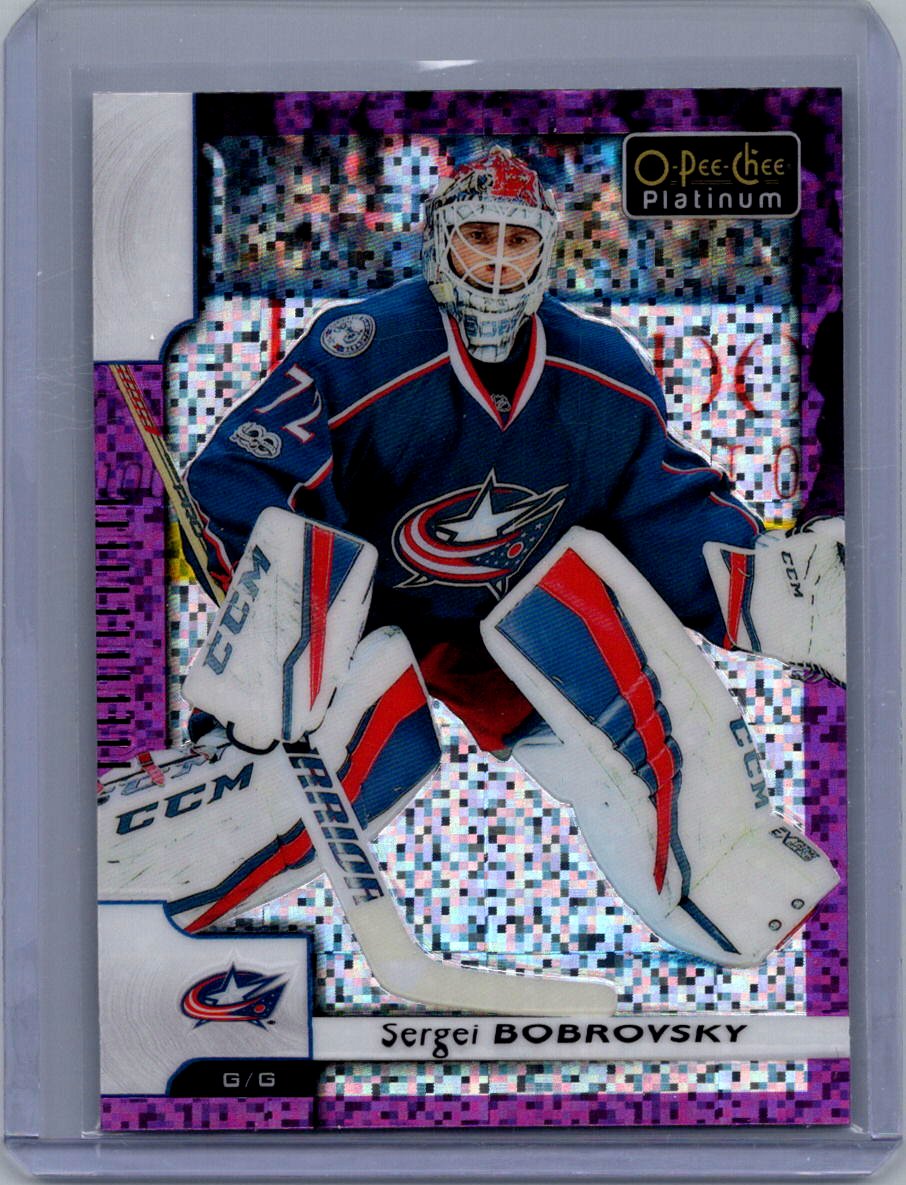 2017-18 O-Pee-Chee Platinum - Violet-Pixels Sergei Bobrovsky #15 front