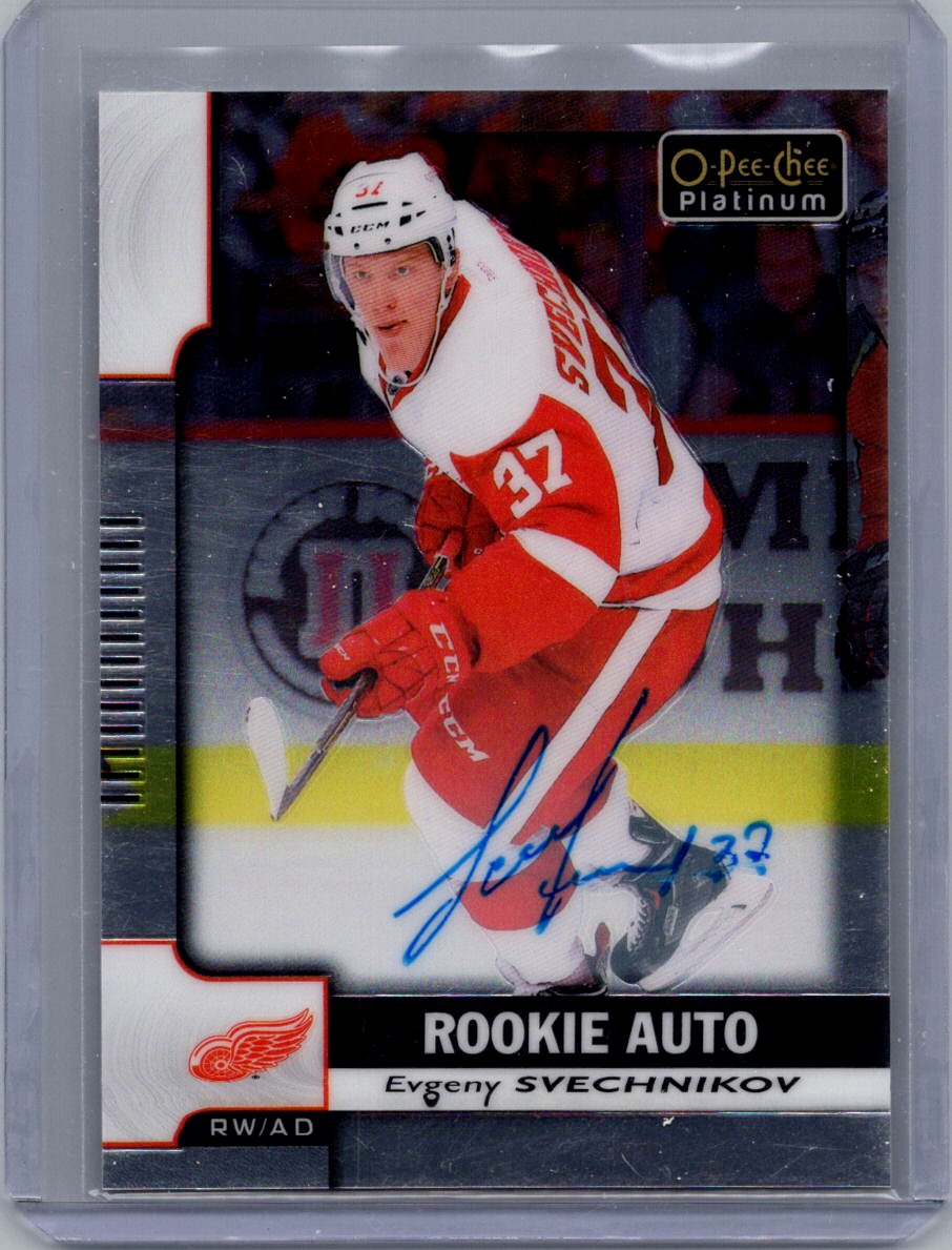 2017-18 O-Pee-Chee Platinum - Rookie-Autographs Evgeny Svechnikov #R-ES AU front