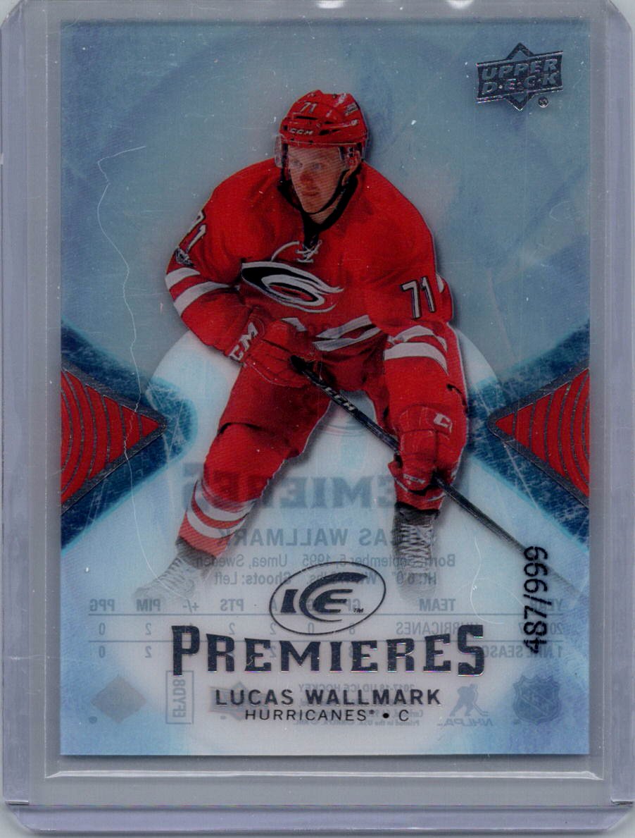 2017-18 Upper Deck Ice Lucas Wallmark #130 RC, SN999 front