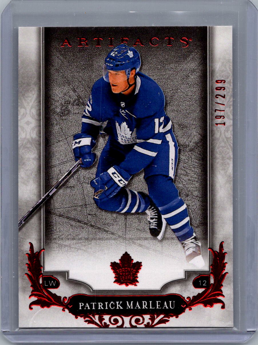 2018-19 Upper Deck Artifacts - Ruby Patrick Marleau #26 SN299 front