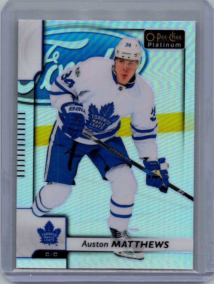 2017-18 O-Pee-Chee Platinum - Rainbow Auston Matthews #25 front