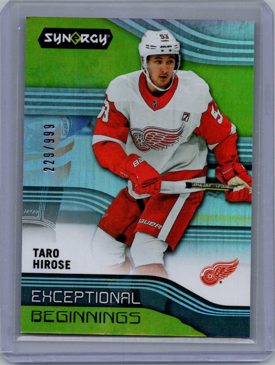 2019-20 Upper Deck Synergy: Exceptional Beginnings Taro Hirose #EB-11 SN999 front