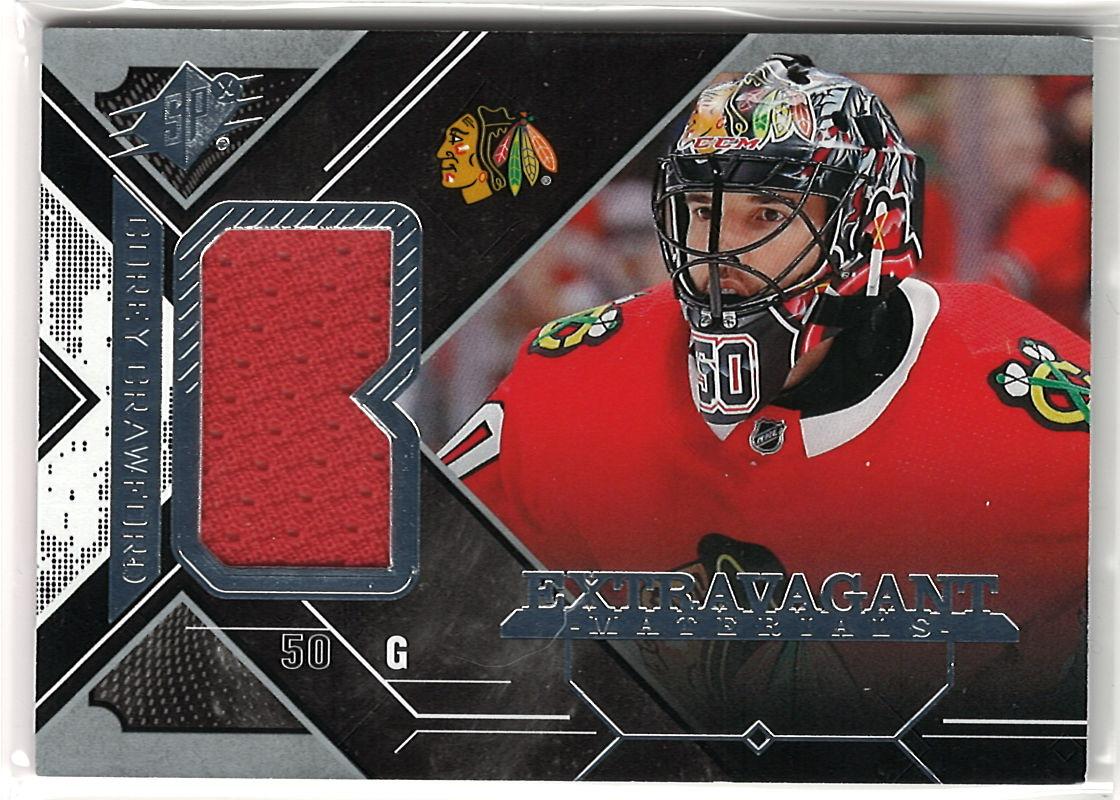 2017-18 SPx - Extravagant Materials Corey Crawford #EX-CC MEM front