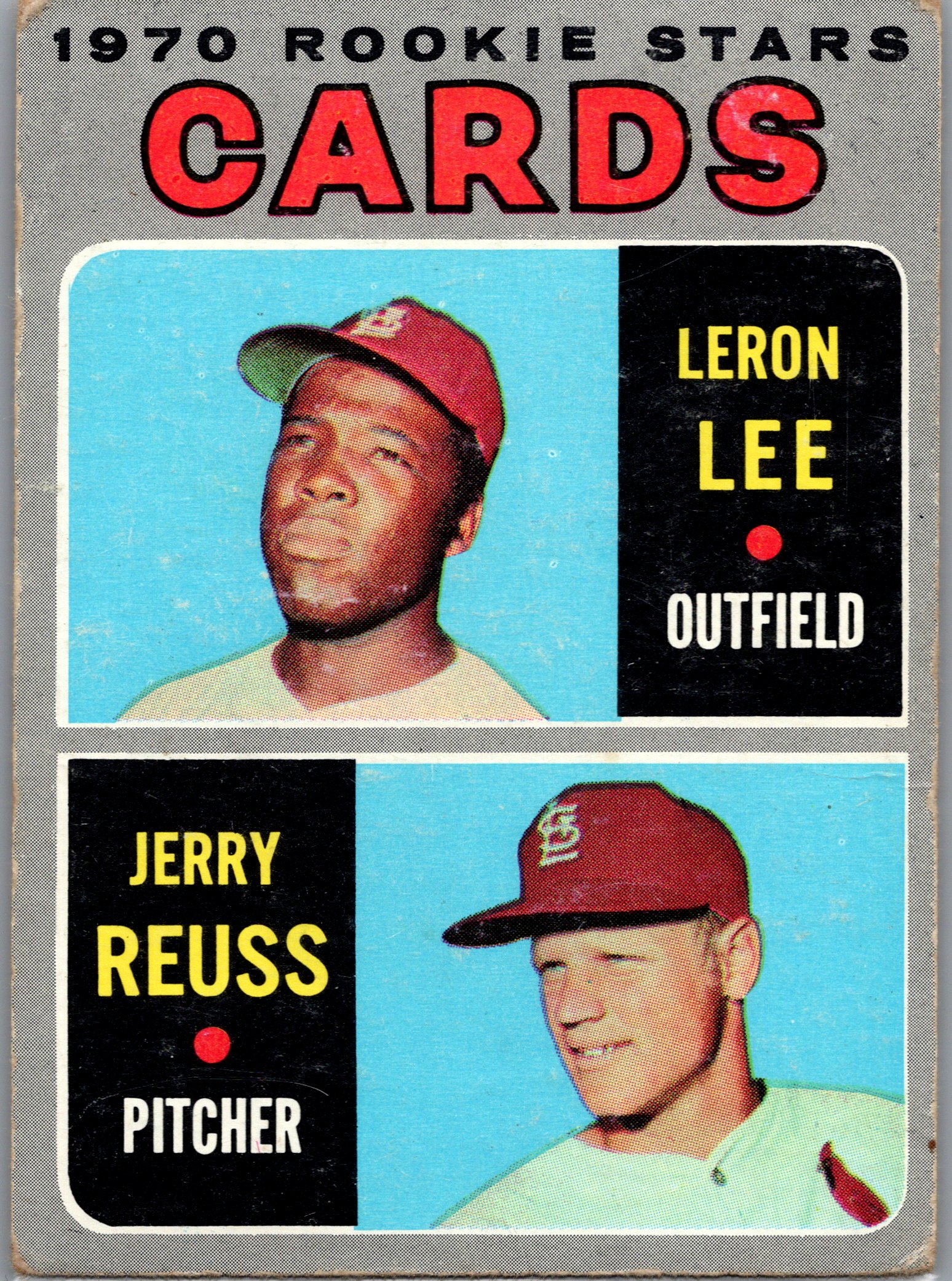 1970 Topps Cards 1970 Rookie Stars (Leron Lee / Jerry Reuss) #96 RC front