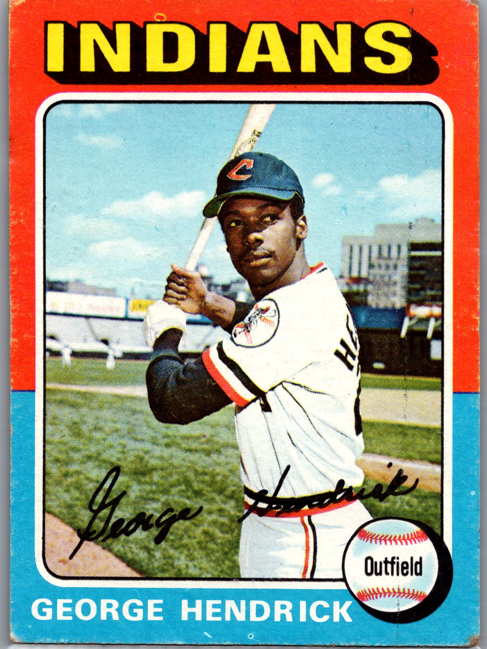 1975 Topps George Hendrick #109 front